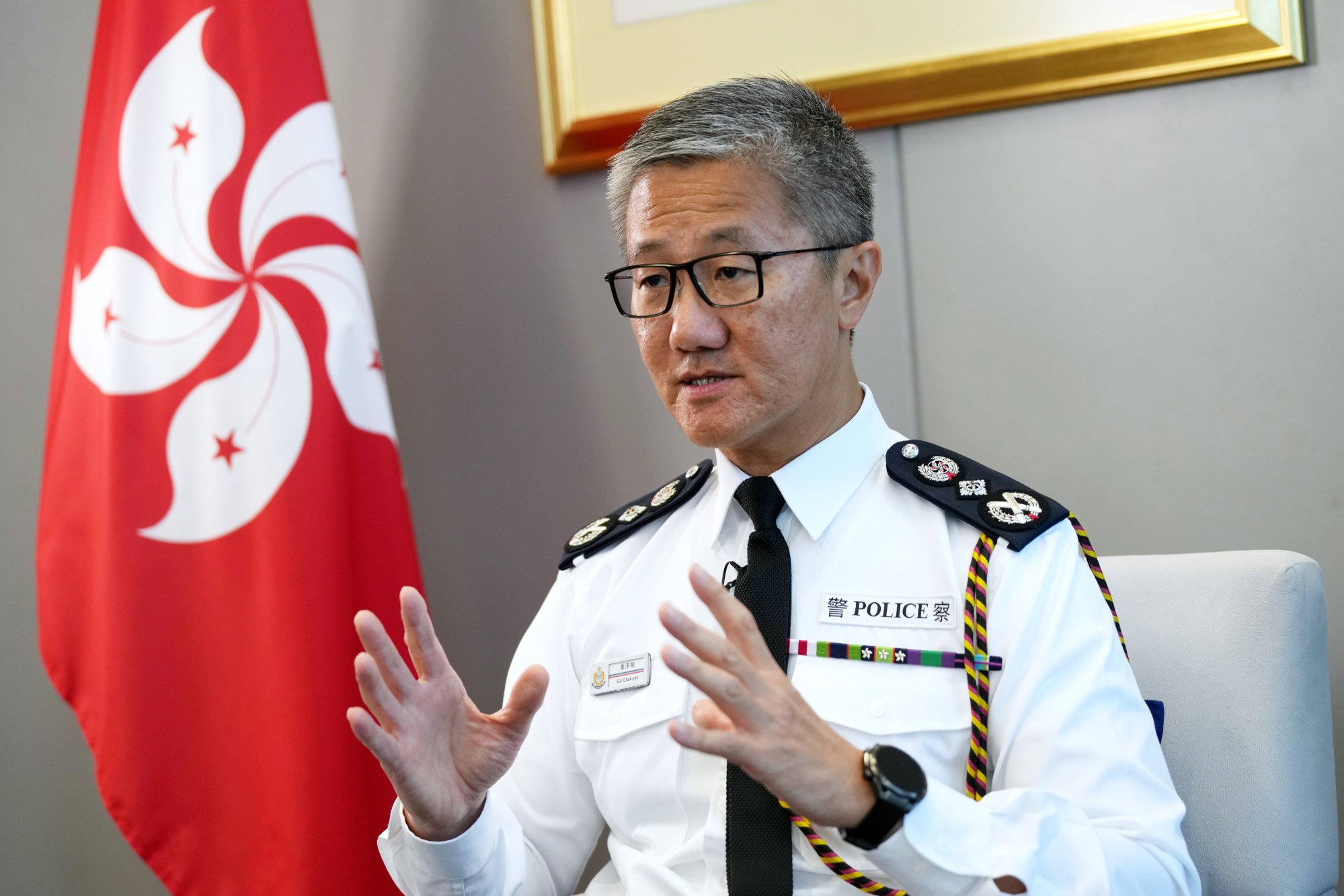 Commissioner of Police Raymond Siu says the growth of scam cases has slowed. Photo: Elson Li