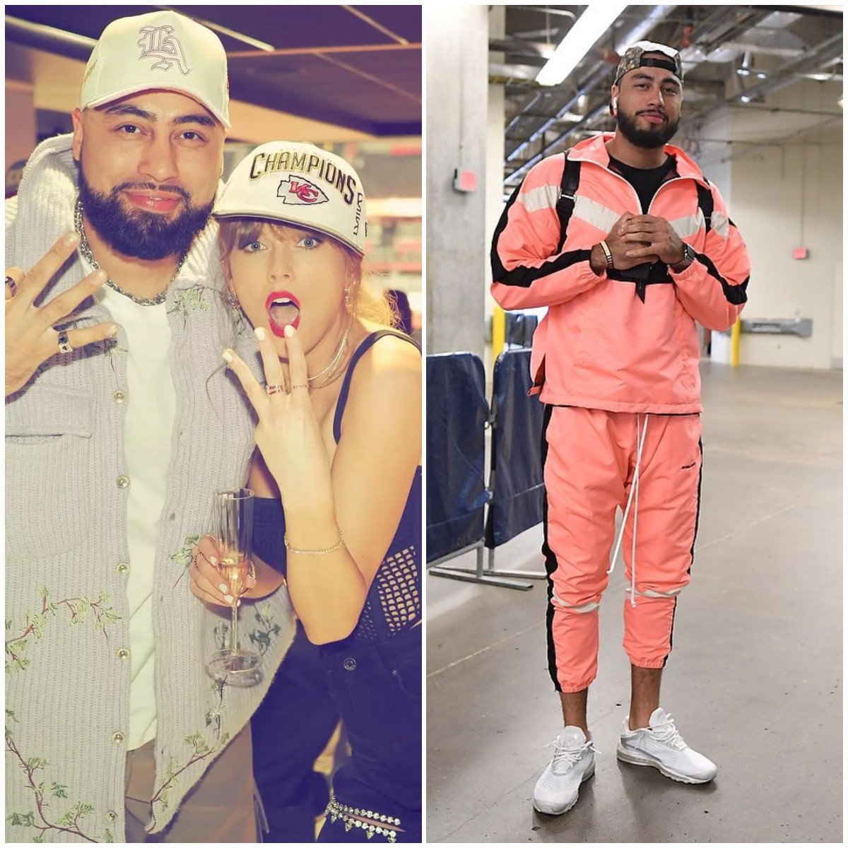 Ross Travis and Taylor Swift (pictured) have become friends thanks to Travis Kelce. Photos: @bosstravis43/Instagram