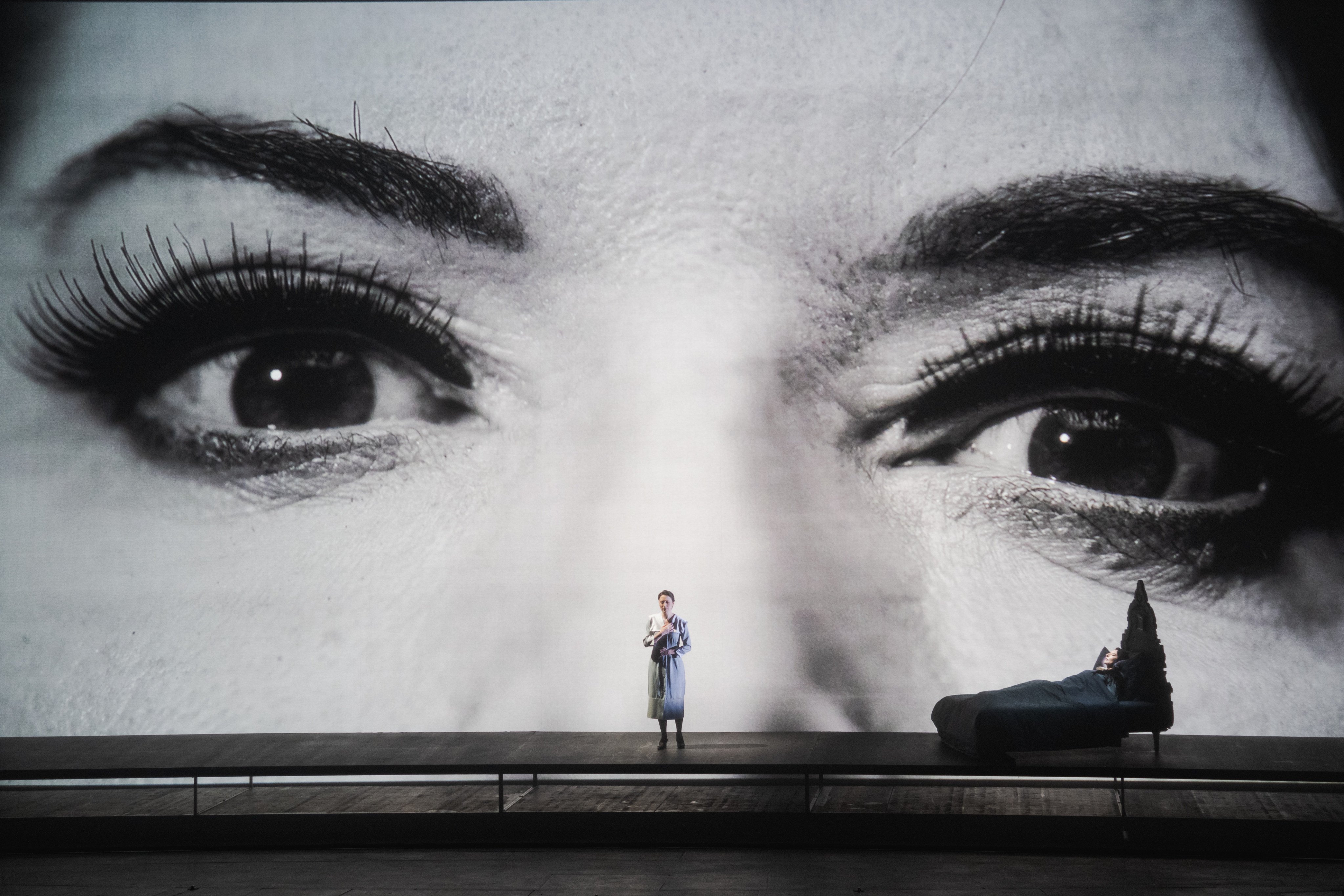 Marina Abramovic performs 7 Deaths of Maria Callas at Gran Teatre Del Liceu in March 2023, in Barcelona, Spain. Photo: Getty Images