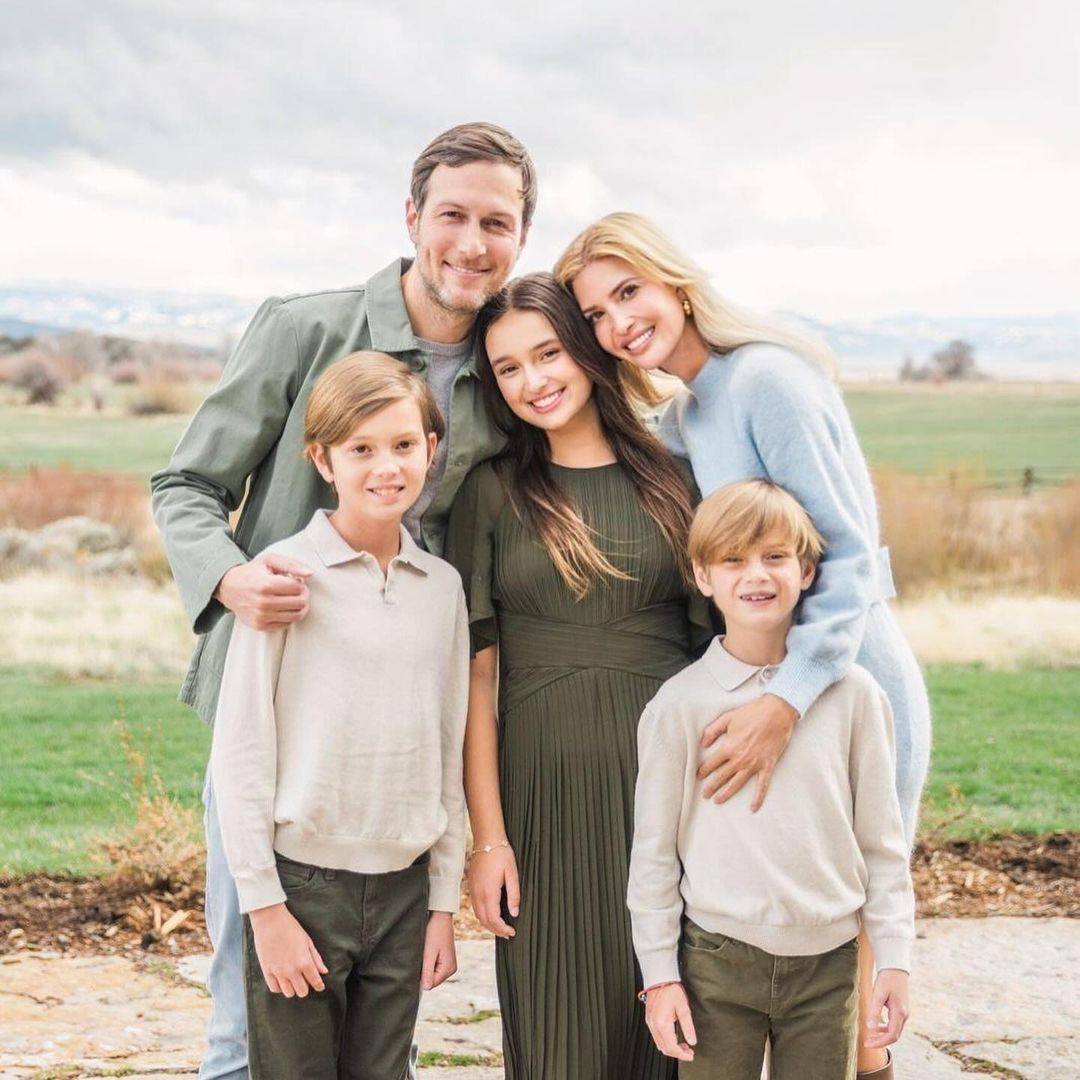 Ivanka Trump with her husband Jared Kushner and their children Arabella, Joseph and Theodore. Photo: @ivankatrump/Instagram 