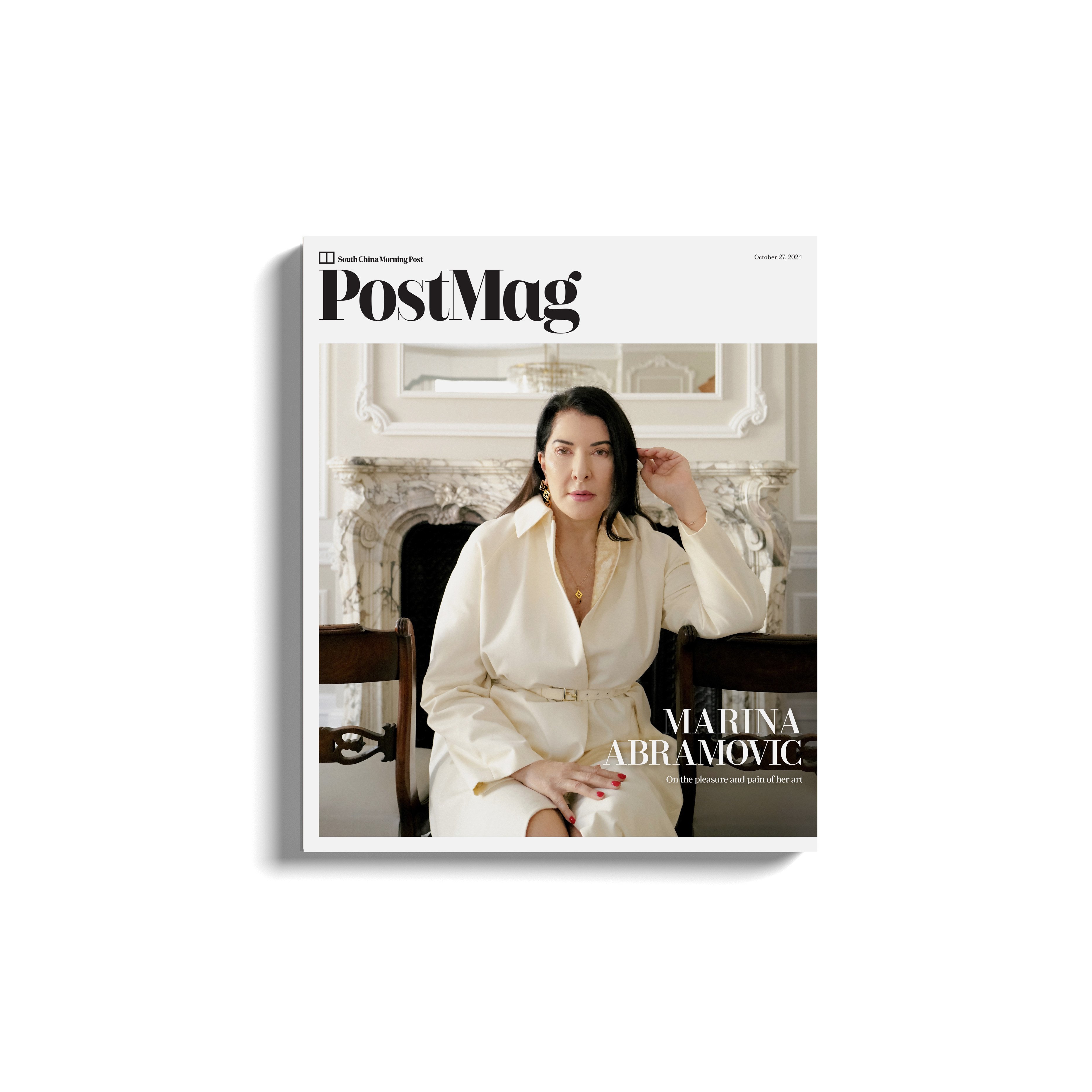 Performance artist Marina Abramovic on the cover of PostMag’s October 27 issue. Photo: Clara Melchiorre