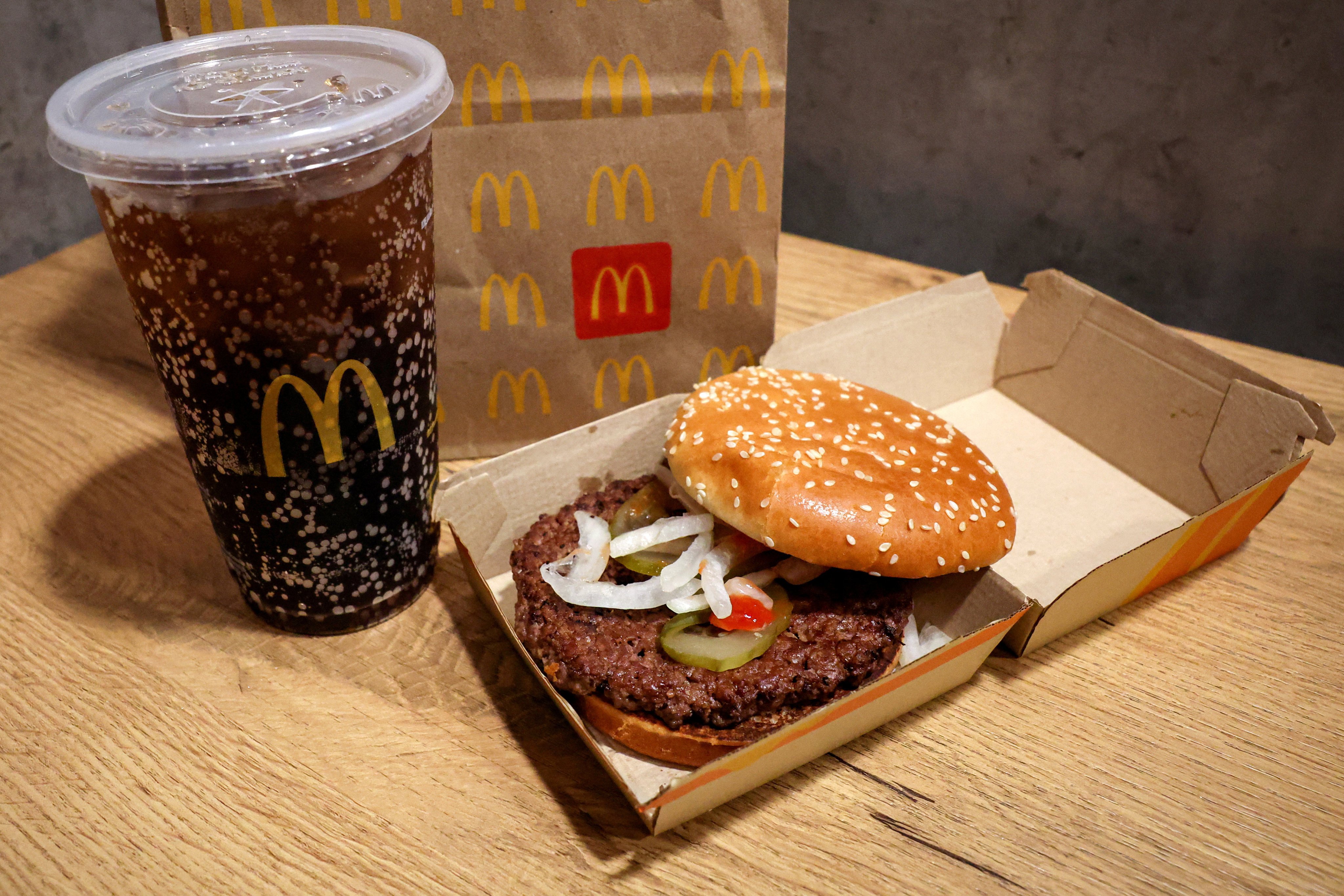 A McDonald’s Quarter Pounder hamburger. Photo: Reuters