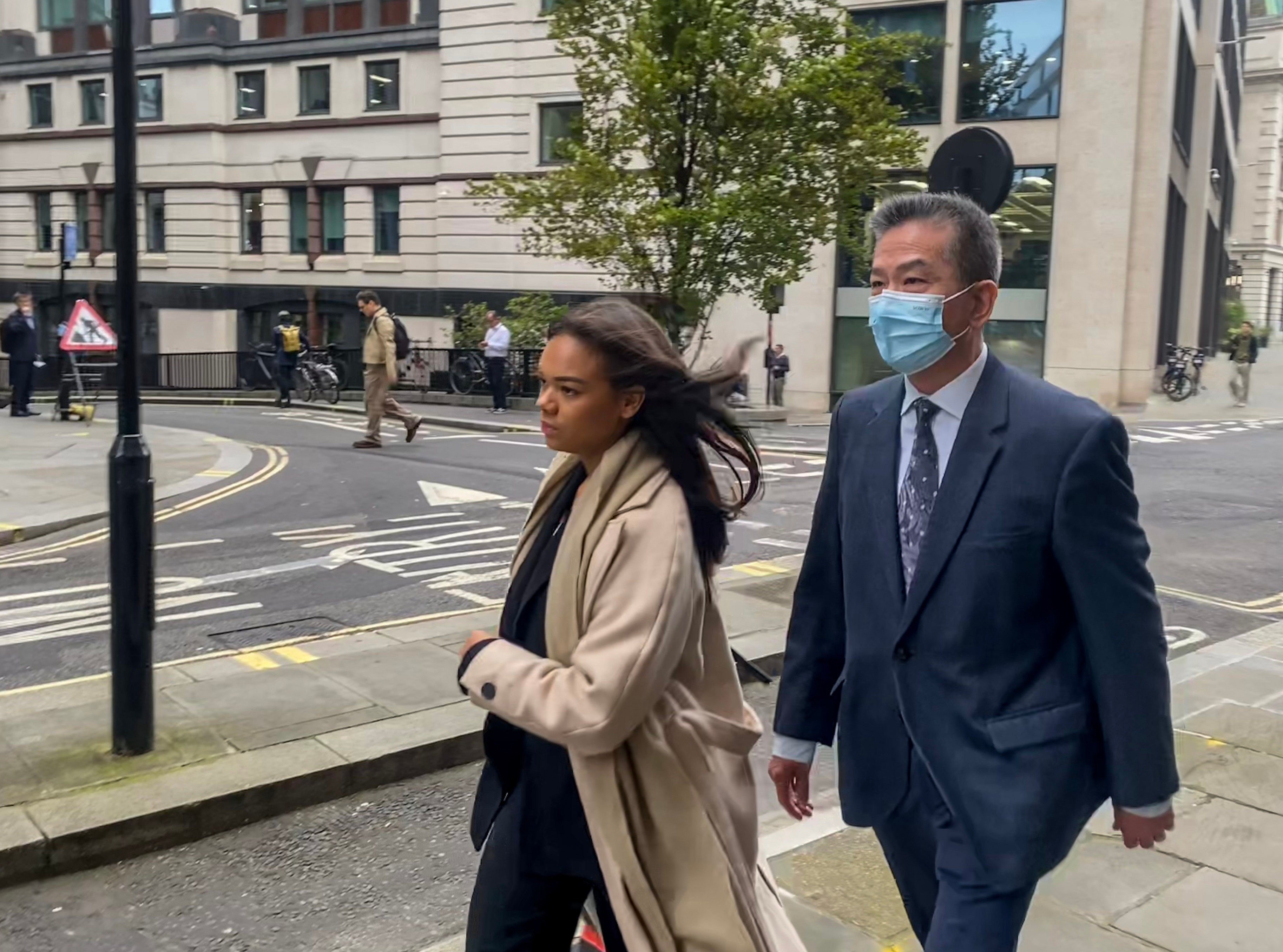 Defendant Bill Yuen (right) at the Central Criminal Court in London on Friday. Photo: Jack Tsang