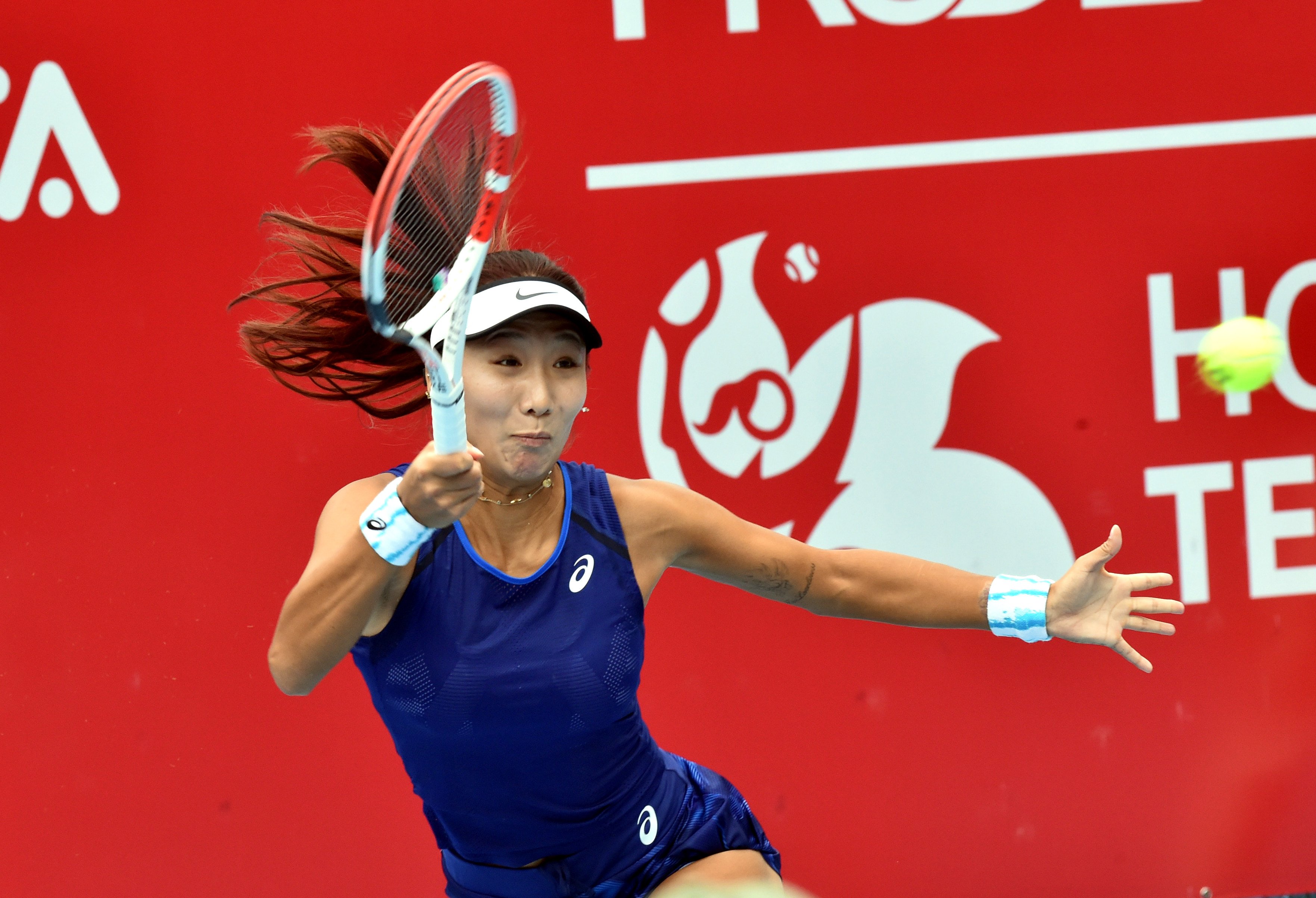 Qualifying-round top seed Gao Xinyu beat Carol Zhao of Canada to reach the main draw. Photo: Xinhua