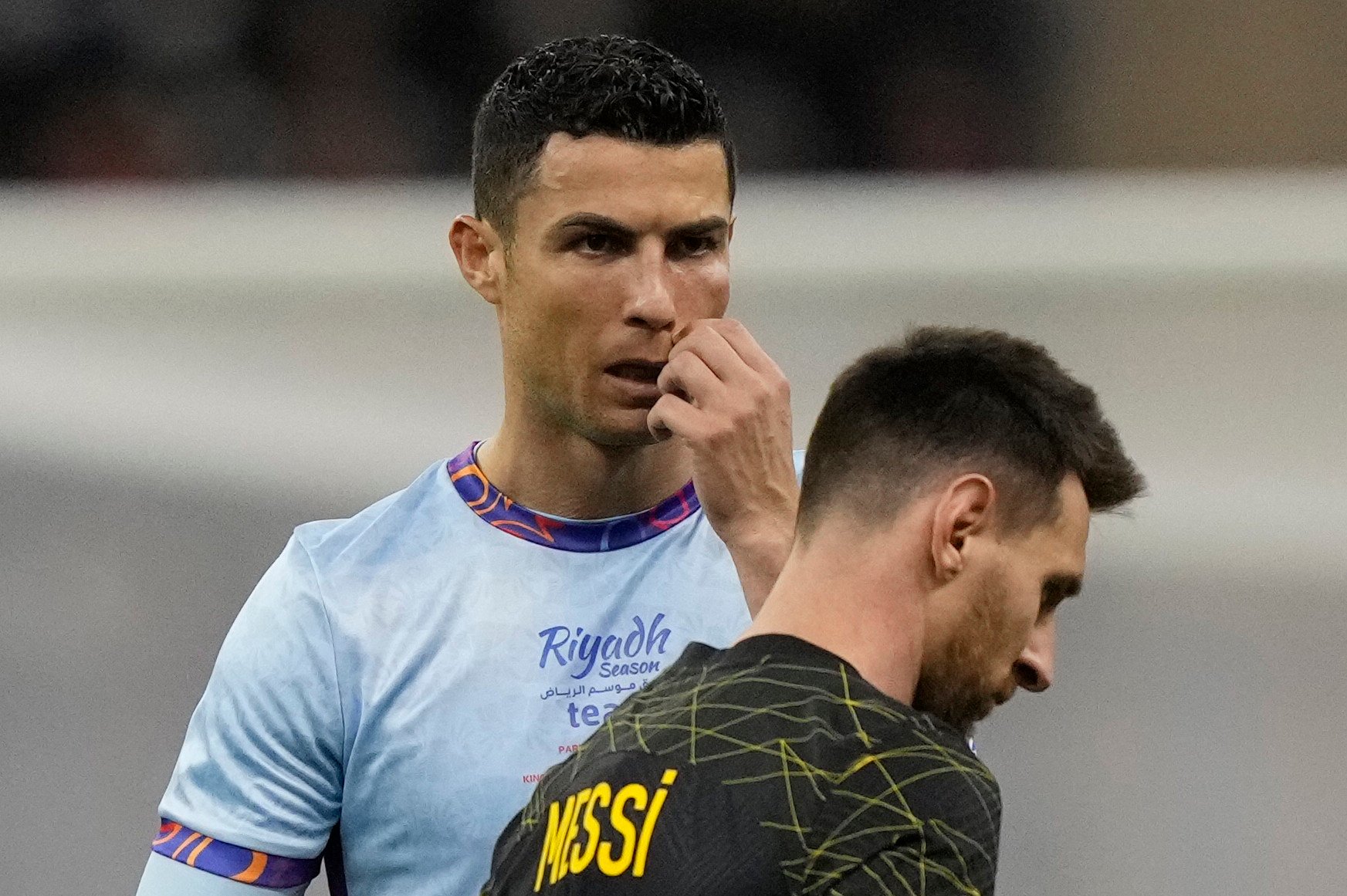 Cristiano Ronaldo (left) and Lionel Messi have won football’s most prestigious individual award 13 times over 16 years, but neither has been nominated this year. Photo: AP 