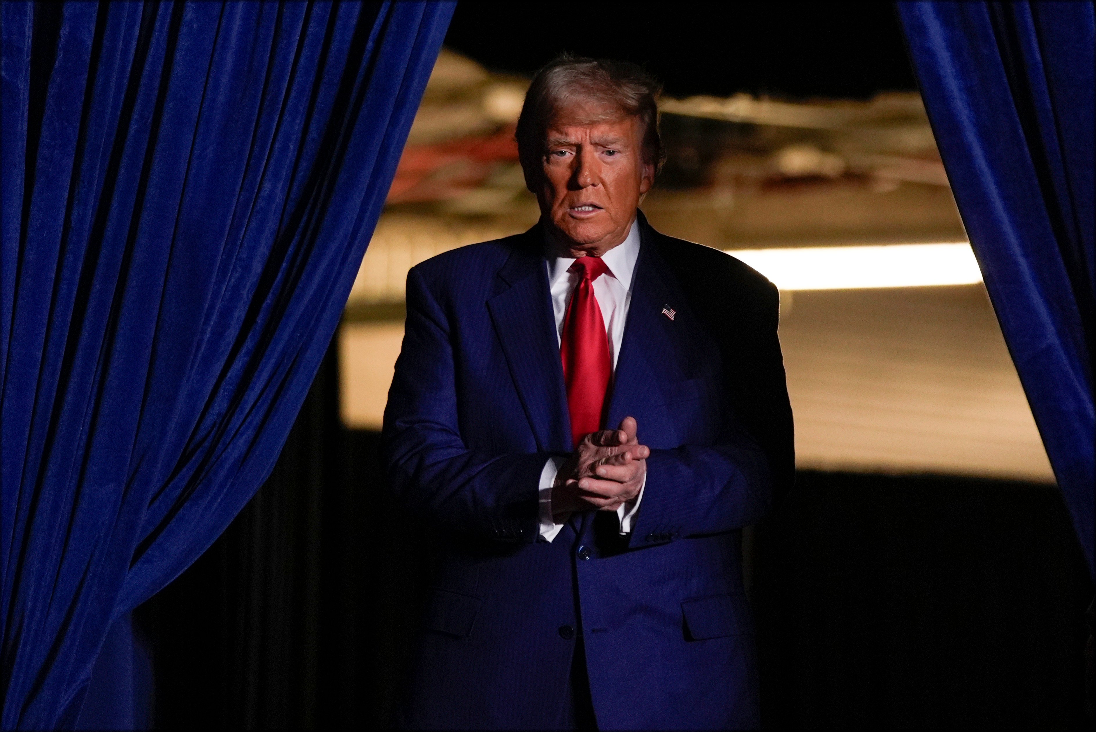 Donald Trump at a campaign rally in Tempe, Arizona. Photo: AP