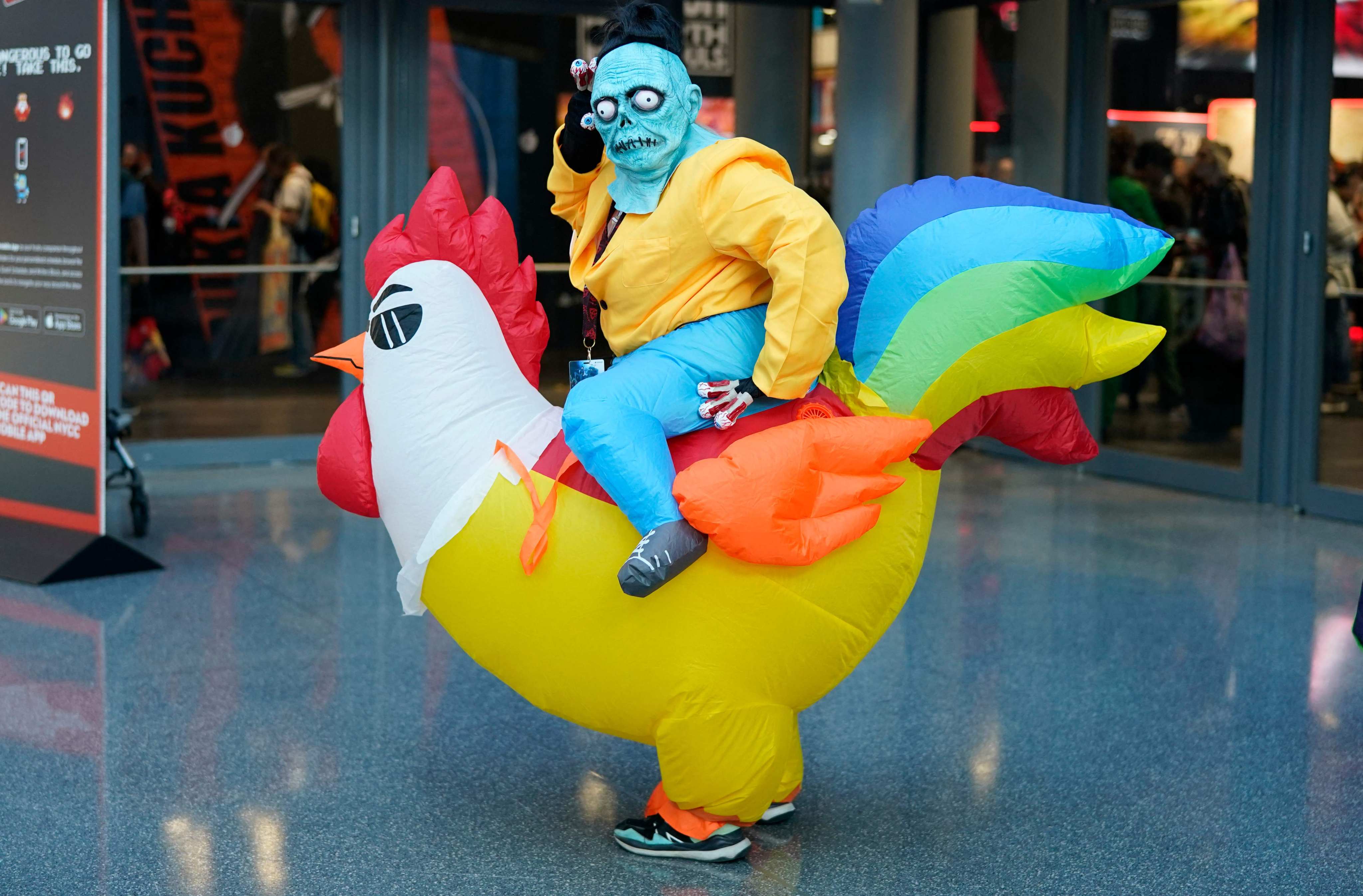 A cosplayer attends New York Comic Con 2024 in New York City. Photo: AFP