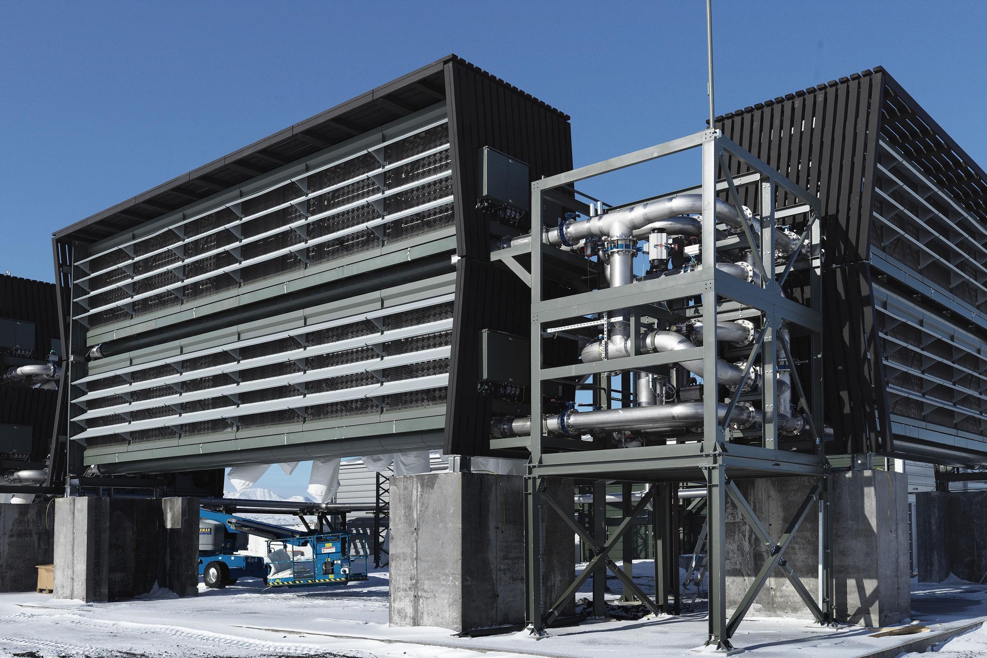 Climeworks’ direct air carbon capture plant in Orca, Iceland. Photo: Handout