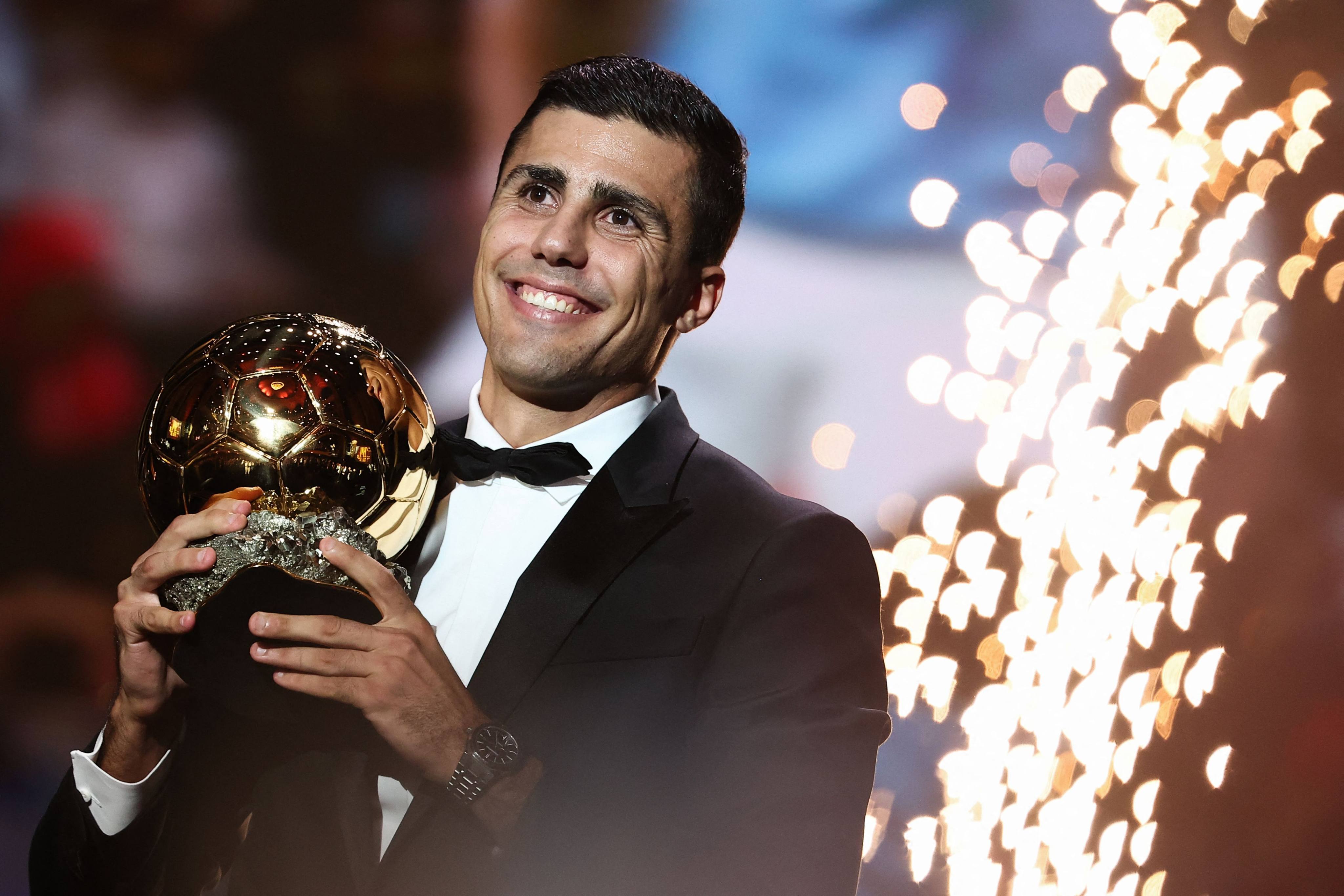 Rodri’s Ballon d’Or triumph did not go down well in Madrid, despite him being the first Spanish player to win in more than 60 years. Photo: AFP