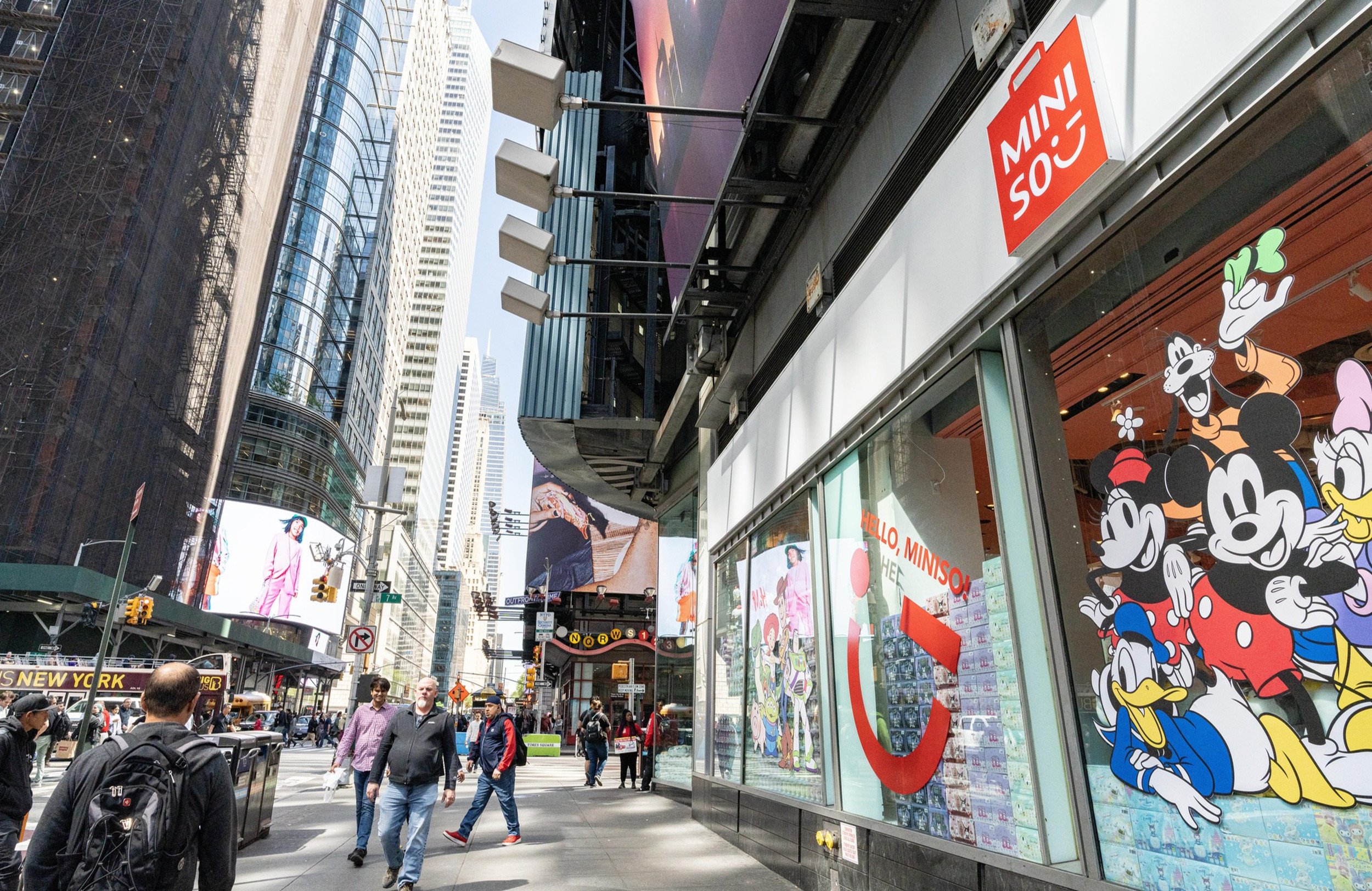 Chinese brand Miniso’s shop at Times Square, New York, pictured in May 2023. Photo: Handout