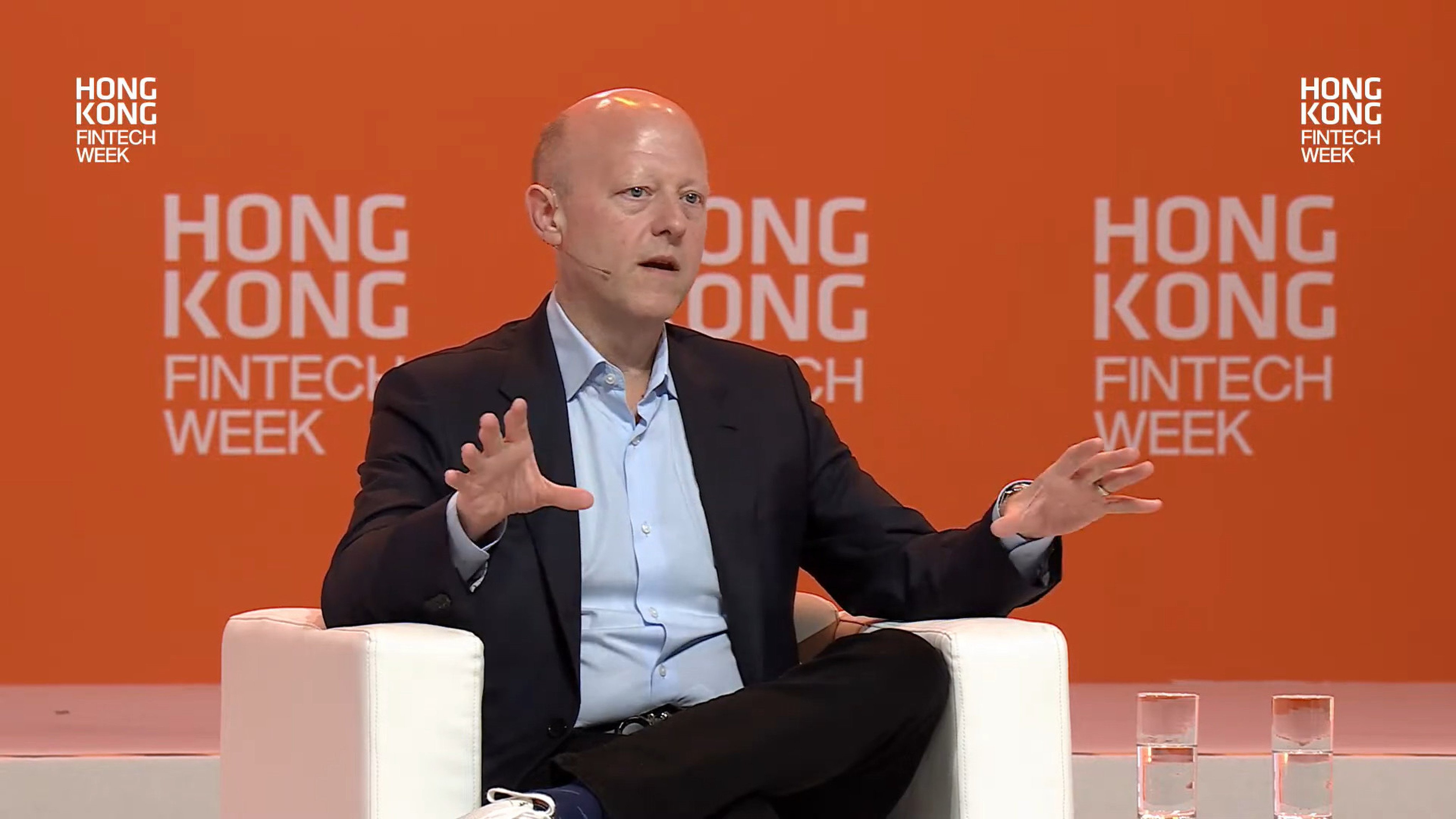 Circle CEO Jeremy Allaire discusses the potential of stablecoins on the first day of Hong Kong FinTech Week 2024 on Monday. Photo: Hong Kong FinTech Week