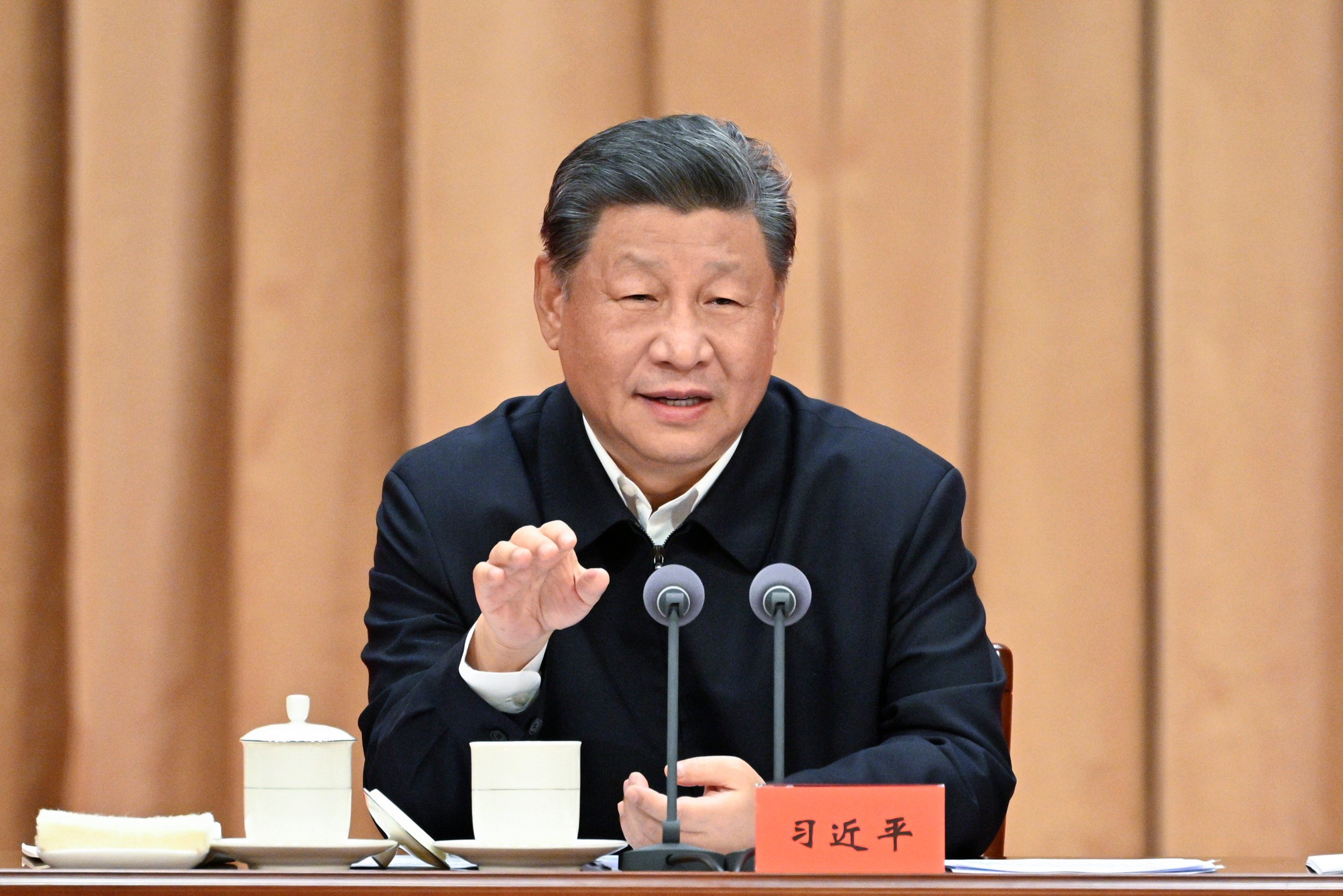 Xi Jinping issued the rallying cry at a study session for senior party officials. Photo: Xinhua