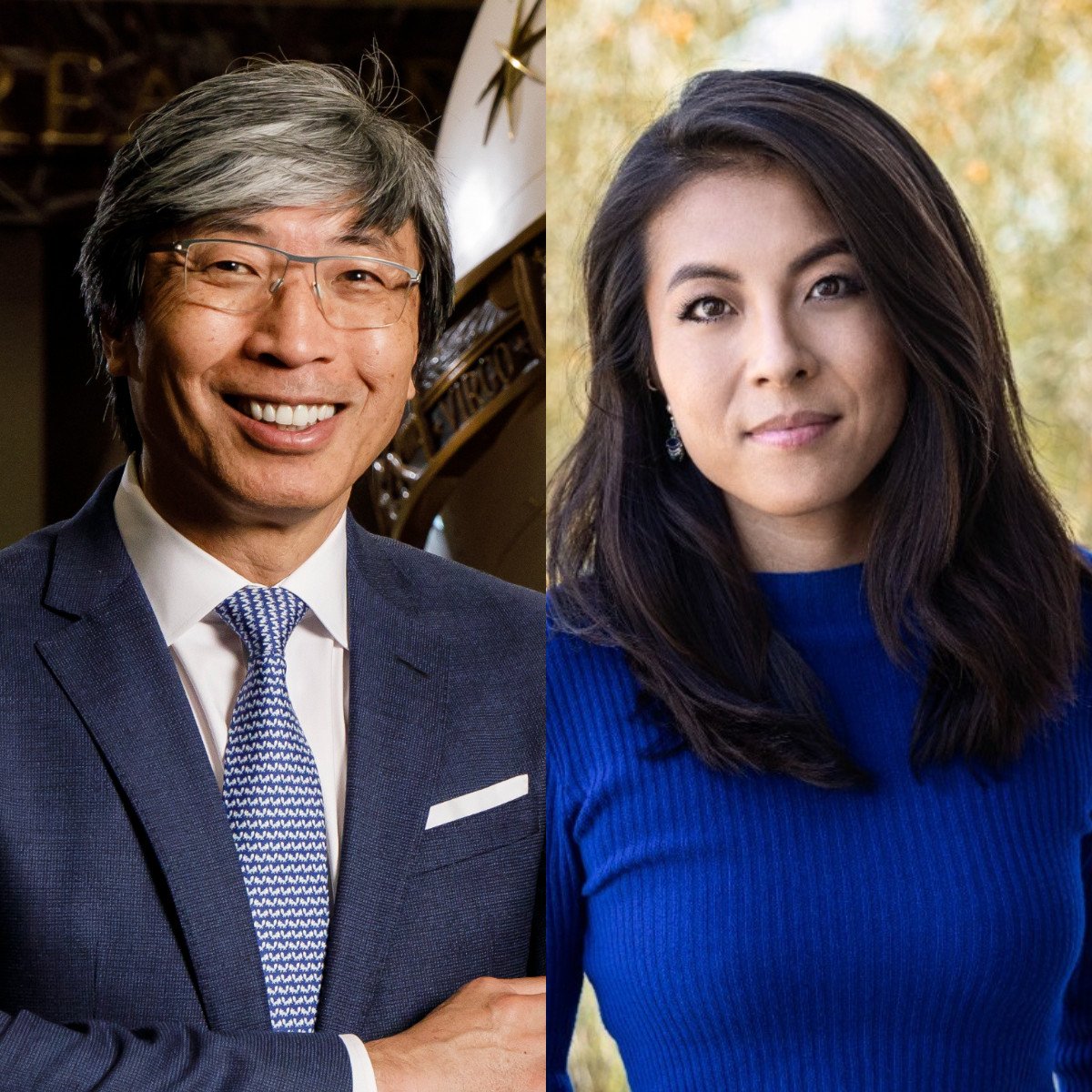 Meet Nika Soon-Shiong, daughter of the LA Times’ billionaire owner: she claimed to be involved in the newspaper’s decision not to endorse Kamala Harris, but her father disagrees. Photos: AP, Nika S./LinkedIn