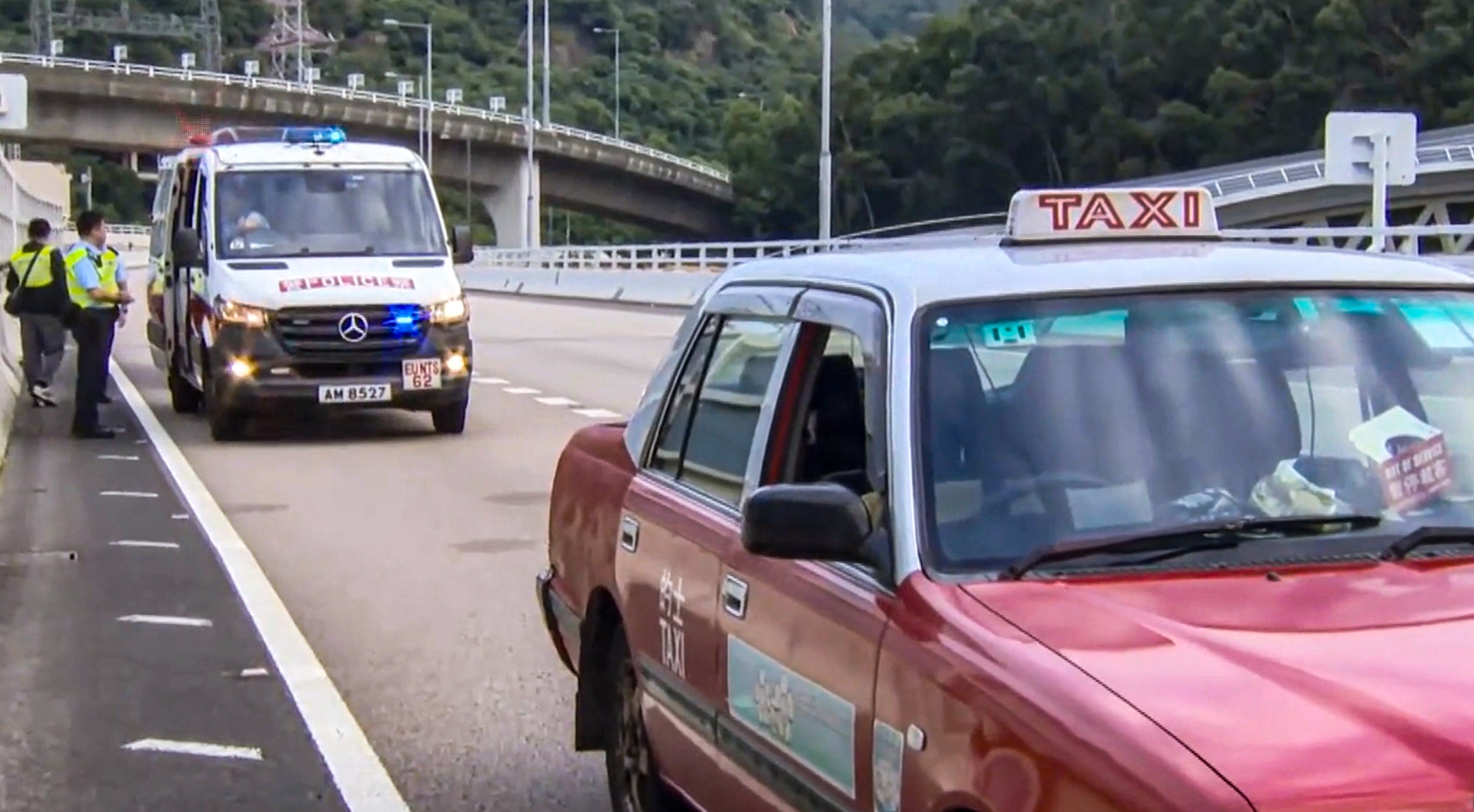 A Hong Kong taxi driver has been arrested on suspicion of drug trafficking. Photo: i-Cable TV News