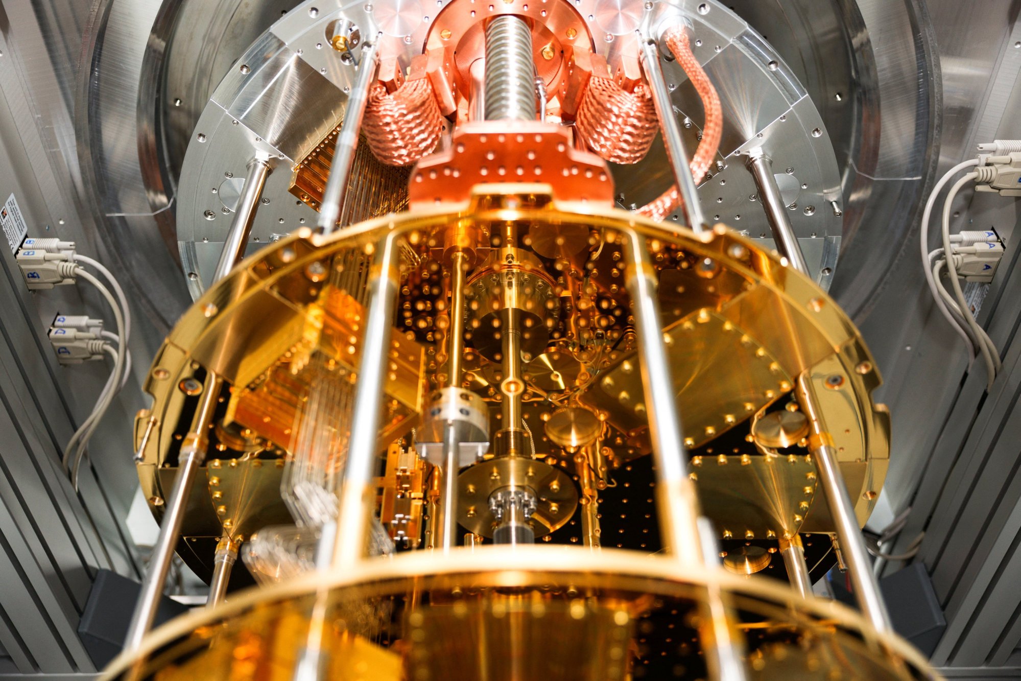 The first quantum computer built by Chinese search engine giant Baidu, as displayed in Beijing in August 2022. Photo: Reuters