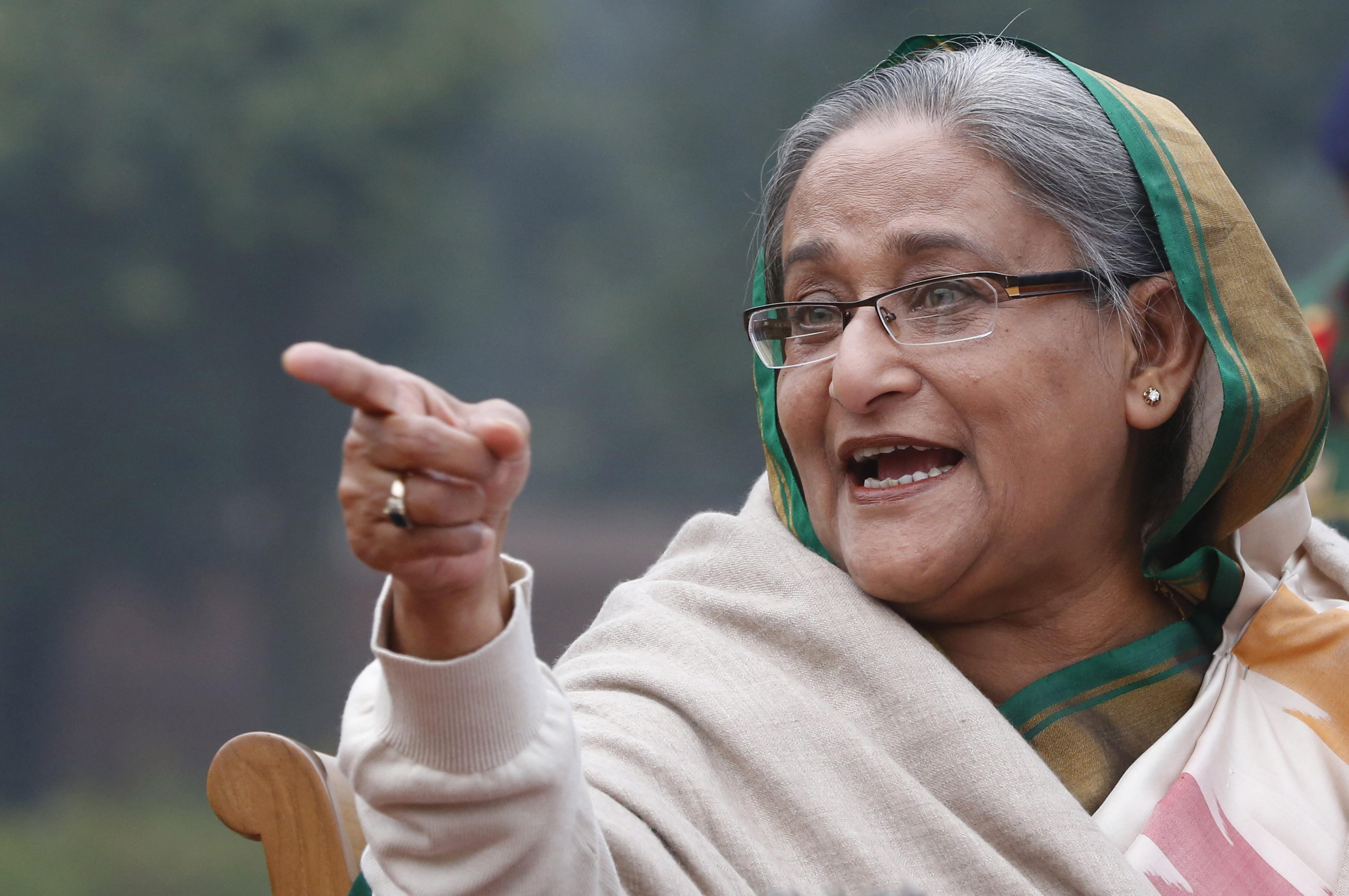 Bangladesh’s former prime minister Sheikh Hasina. Photo: AP