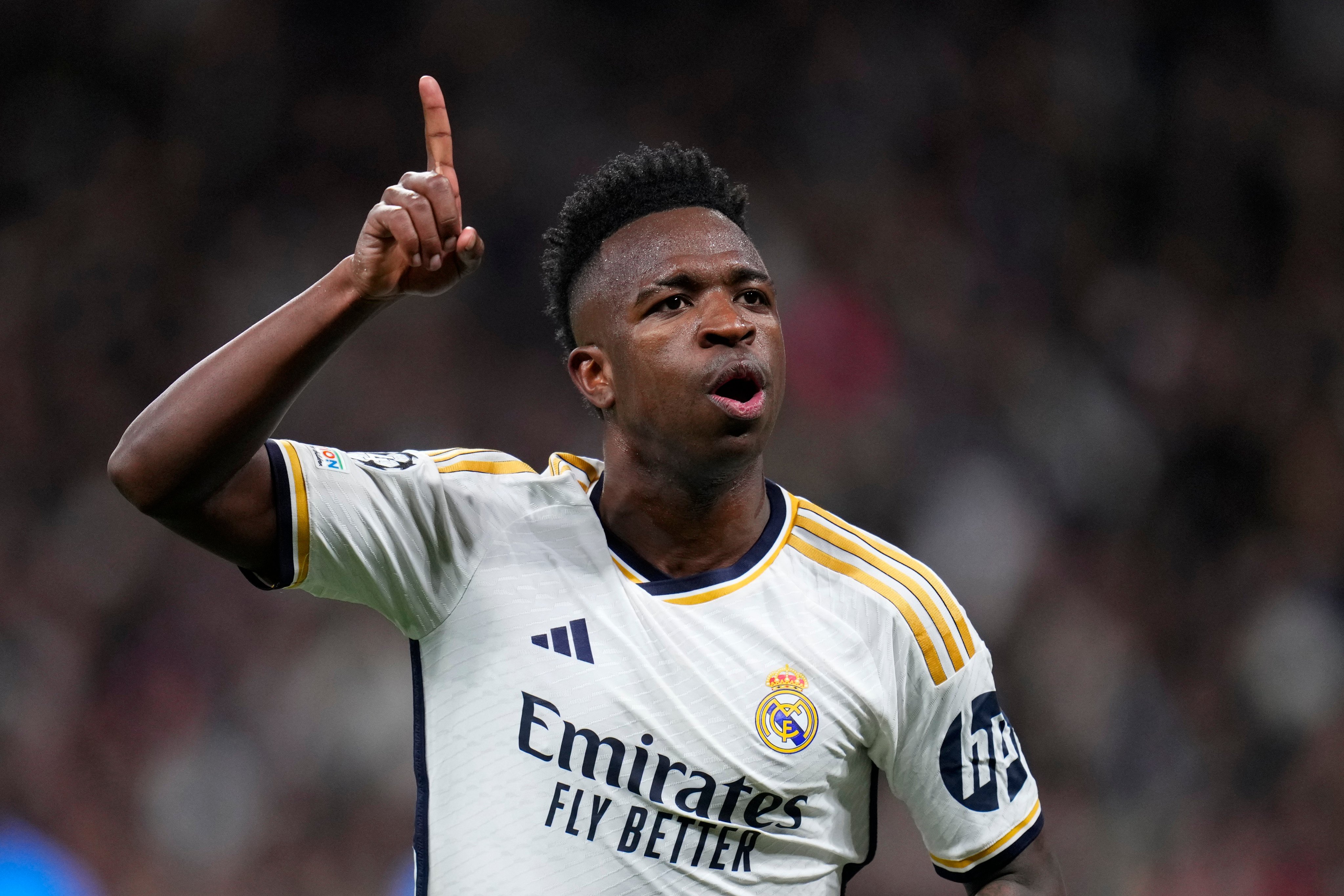 The row over whether Real Madrid’s Vinicius Jnr should have won the Ballon d’Or is rumbling on. Photo: AP