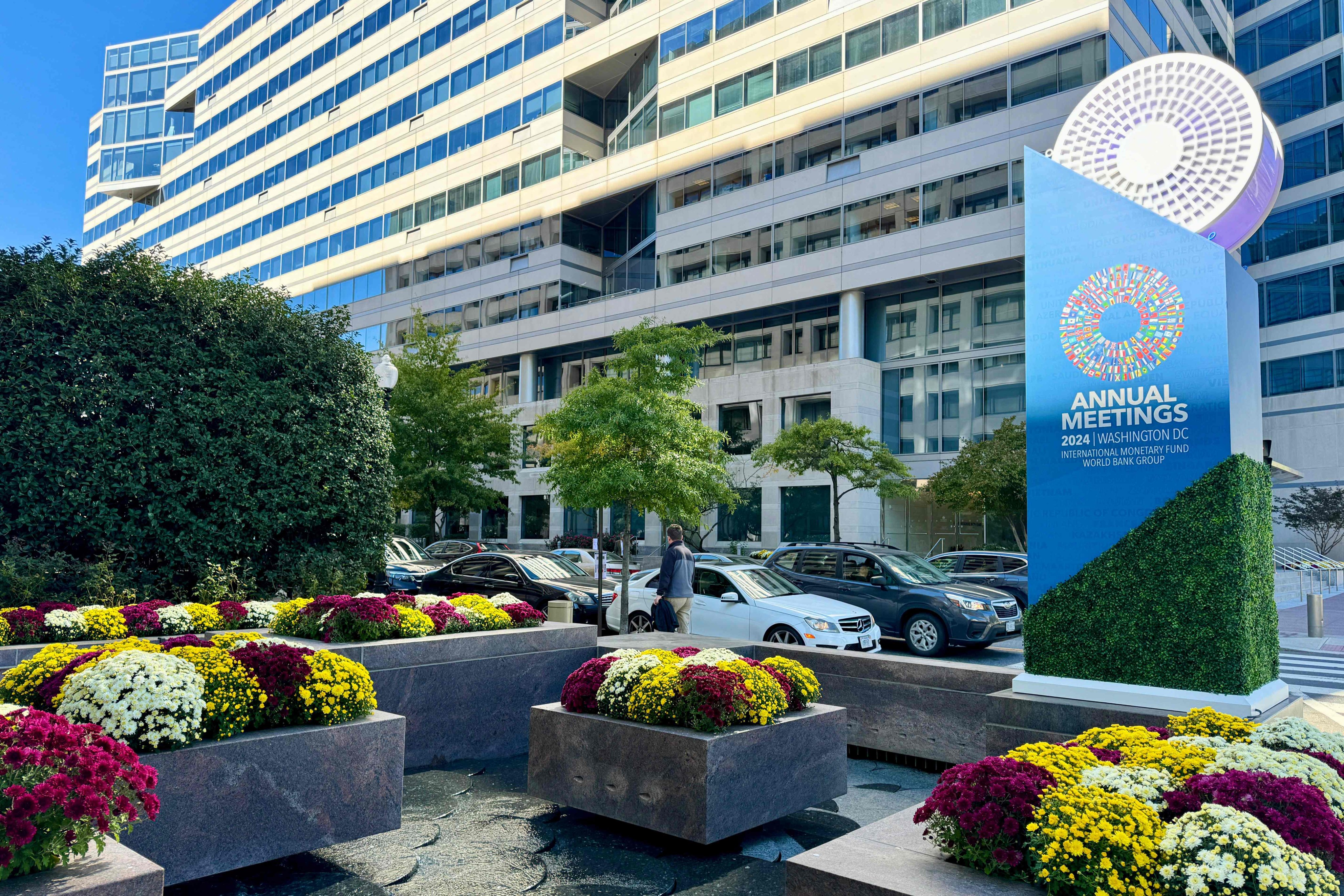 A view of the International Monetary Fund headquarters building in Washington DC. Photo: AFP