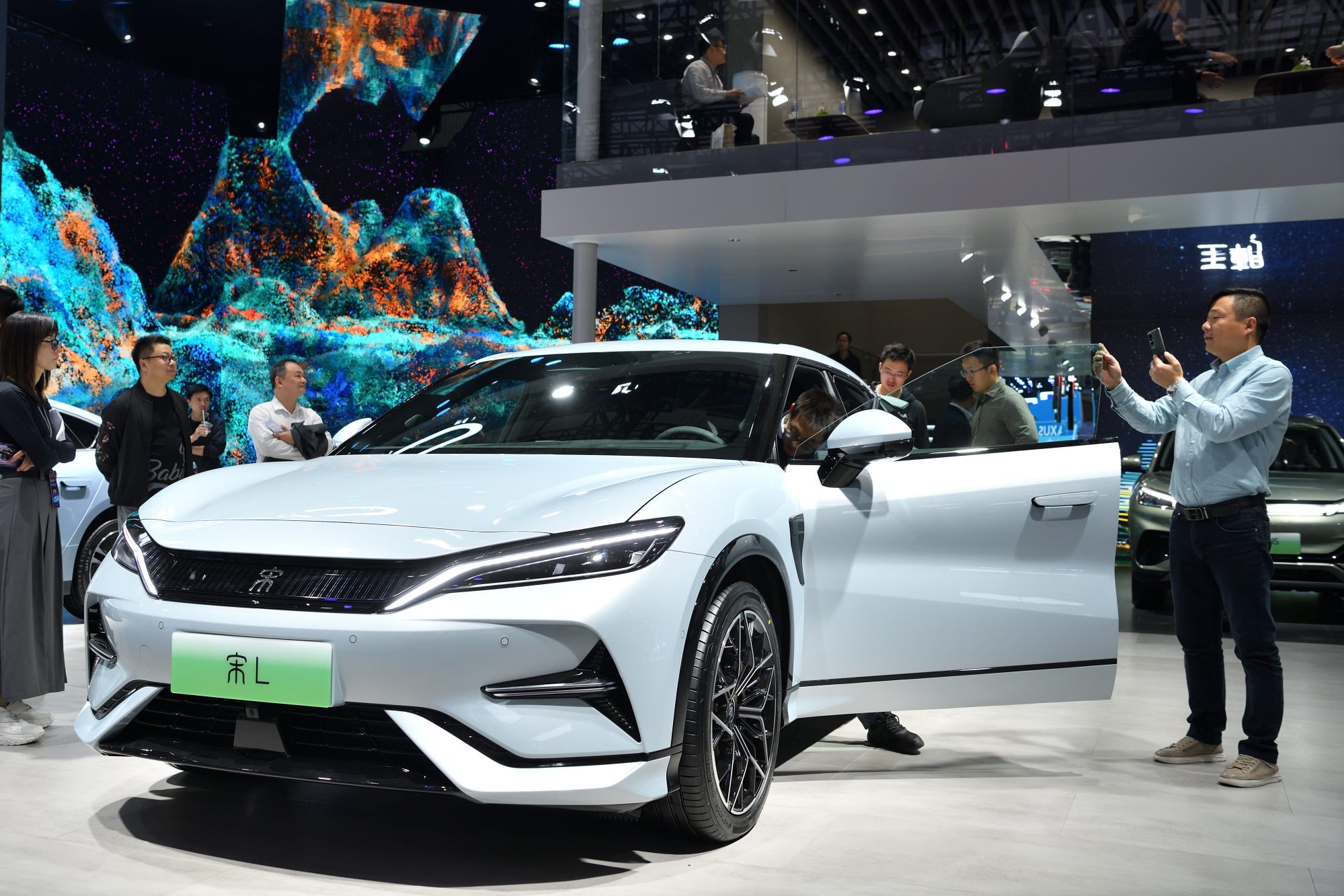 BYD’s Song L electric SUV on display during the Auto Guangzhou 2023 at China Import & Export Fair on November 17, 2023 in Guangzhou. Photo: Getty Images