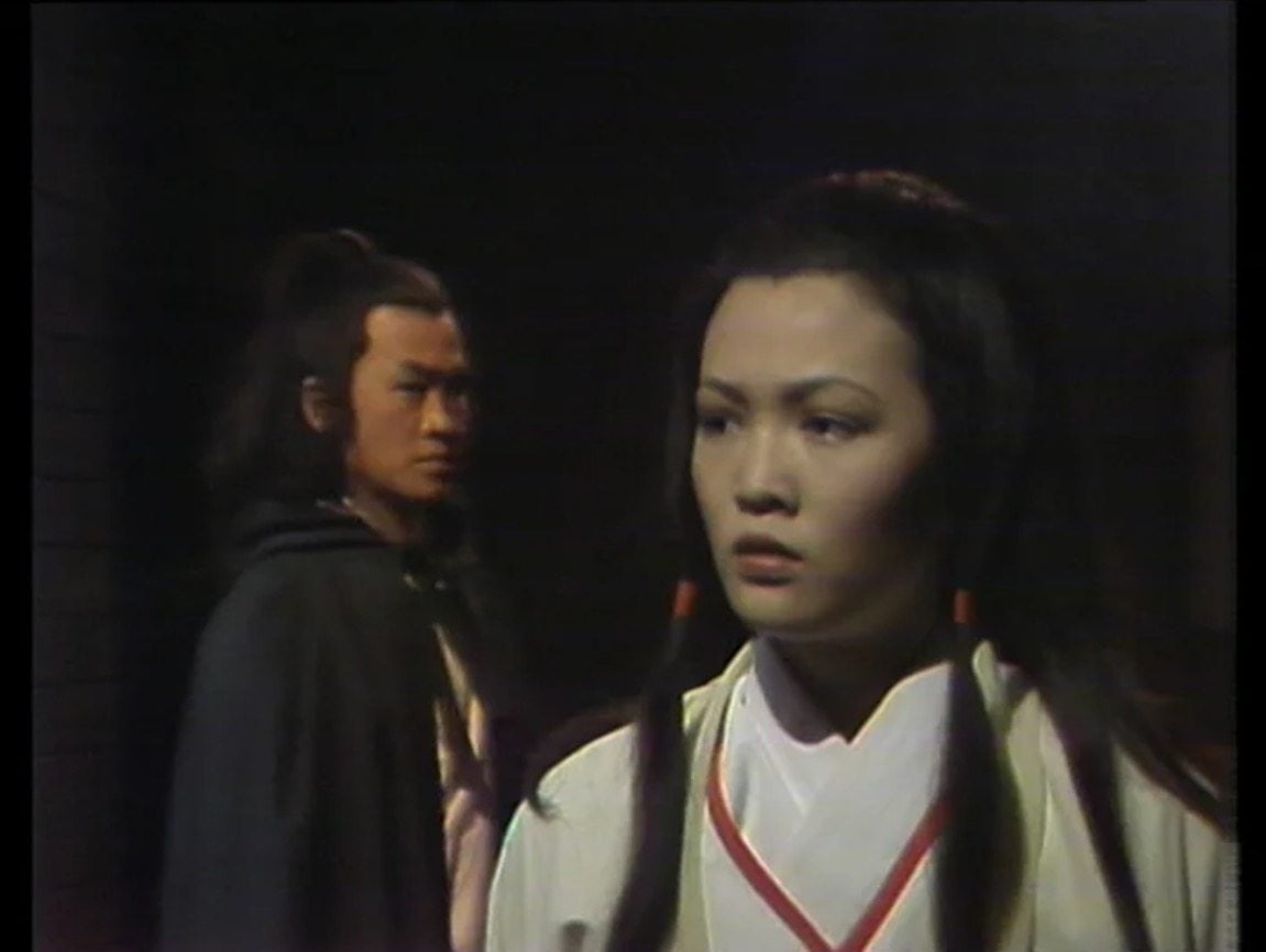 A still from Tsui Hark’s martial arts TV series The Gold Dagger Romance (1978), which was based on wuxia writer Gu Long’s Eagle Soaring in the Ninth Month.