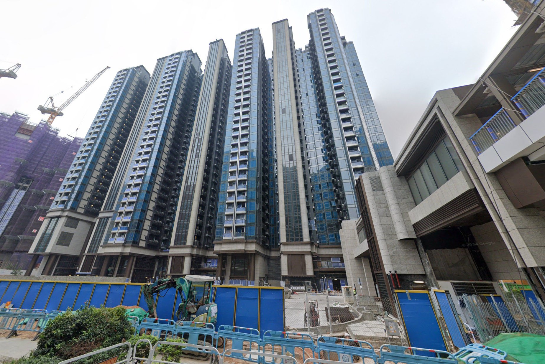 General view of construction site of The Knightbridge in Kai Tak.  Photo: Google Map