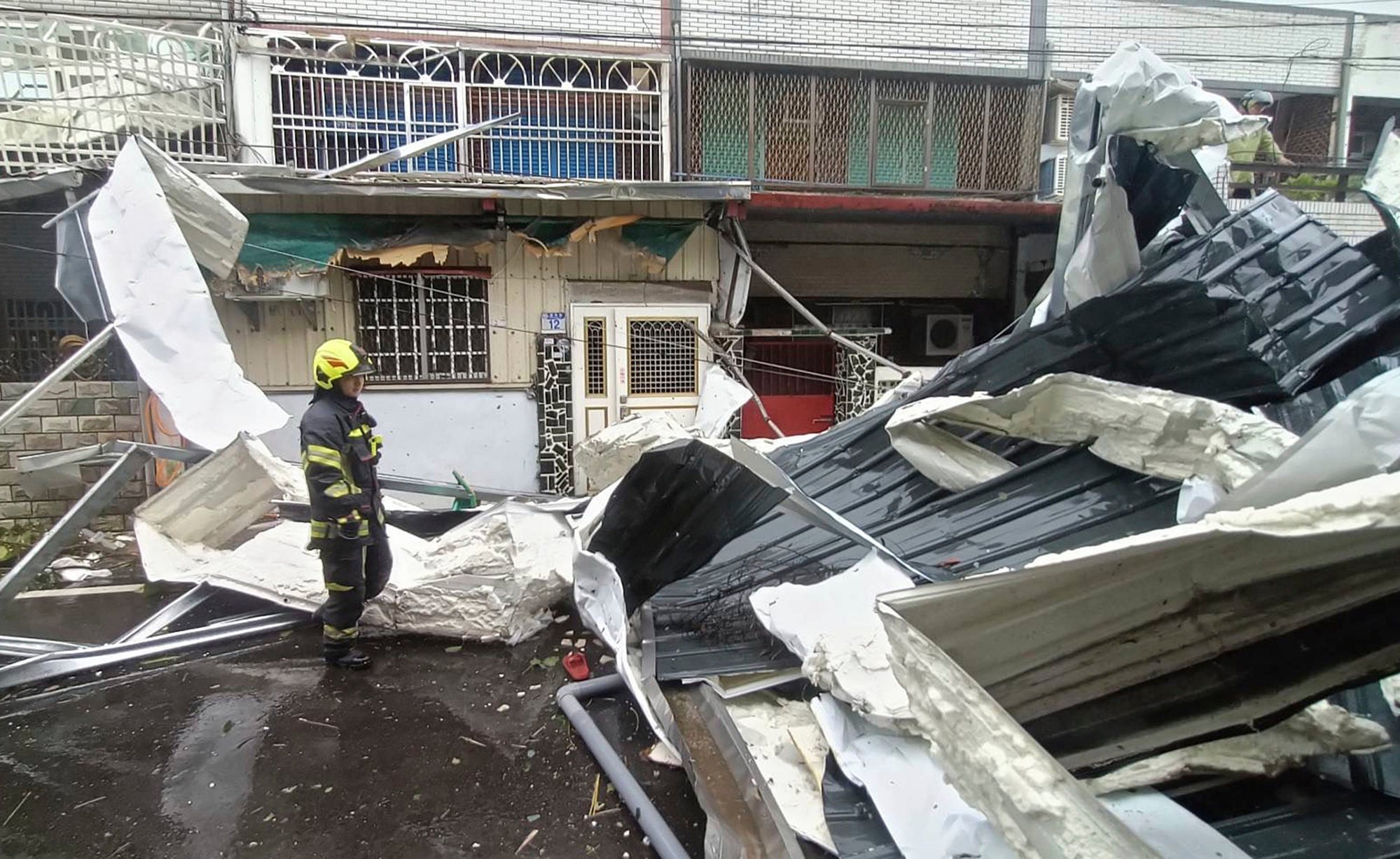 The storm has caused widespread disruption in Taiwan. Photo: AP