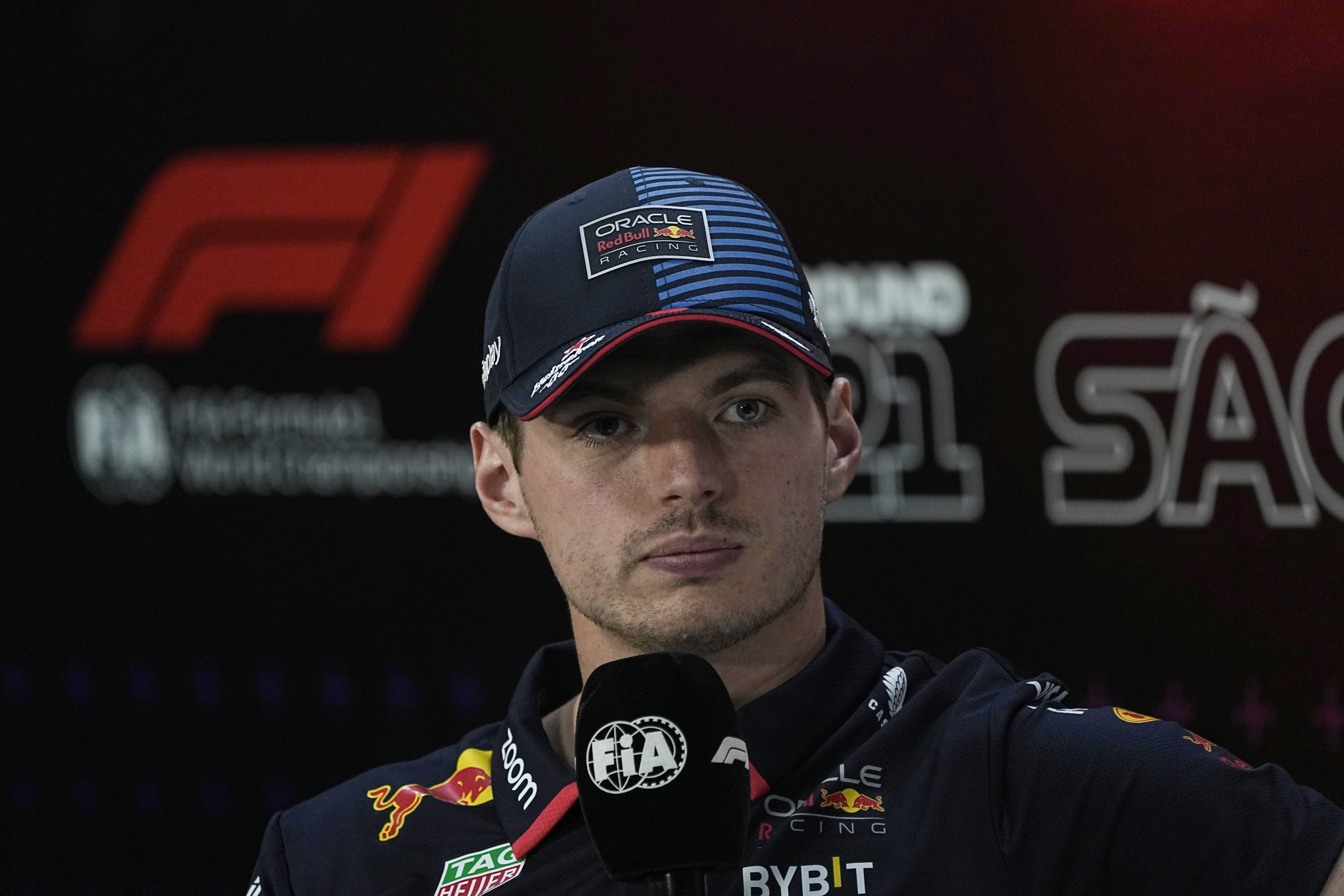 Feeling the pressure Max? The Red Bull driver has had several testy exchanges with reporters ahead of the Brazilian Grand Prix. Photo: DPA