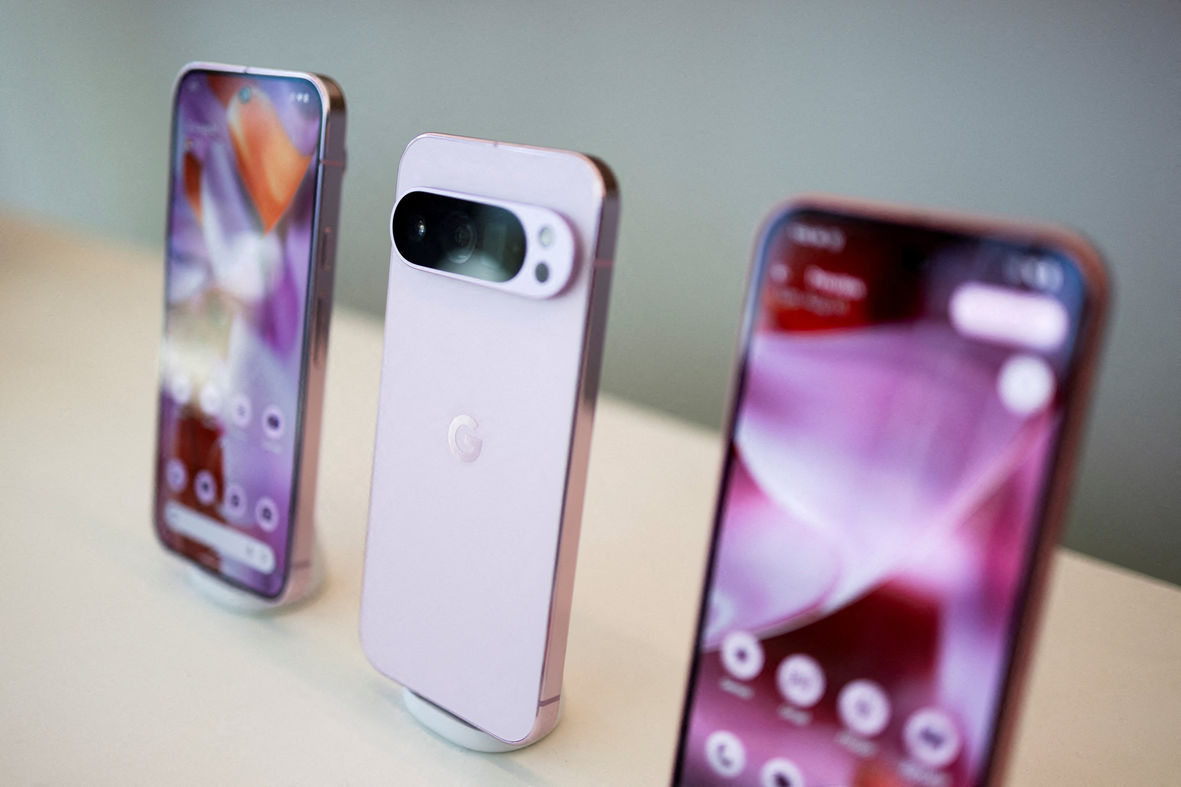 Google’s new Pixel 9 smartphone series. Photo: Reuters