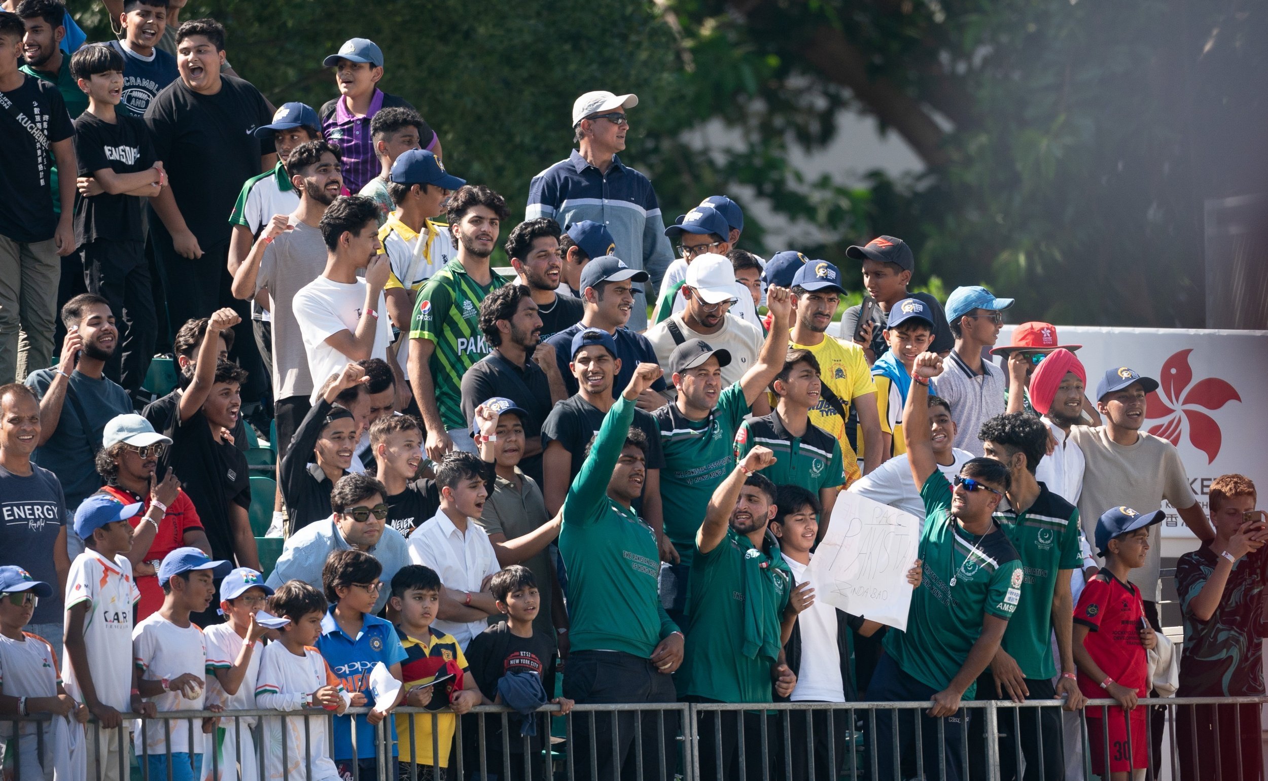 Pakistan fans enjoying their team’s progress to the semi-finals. Photo: CHKC