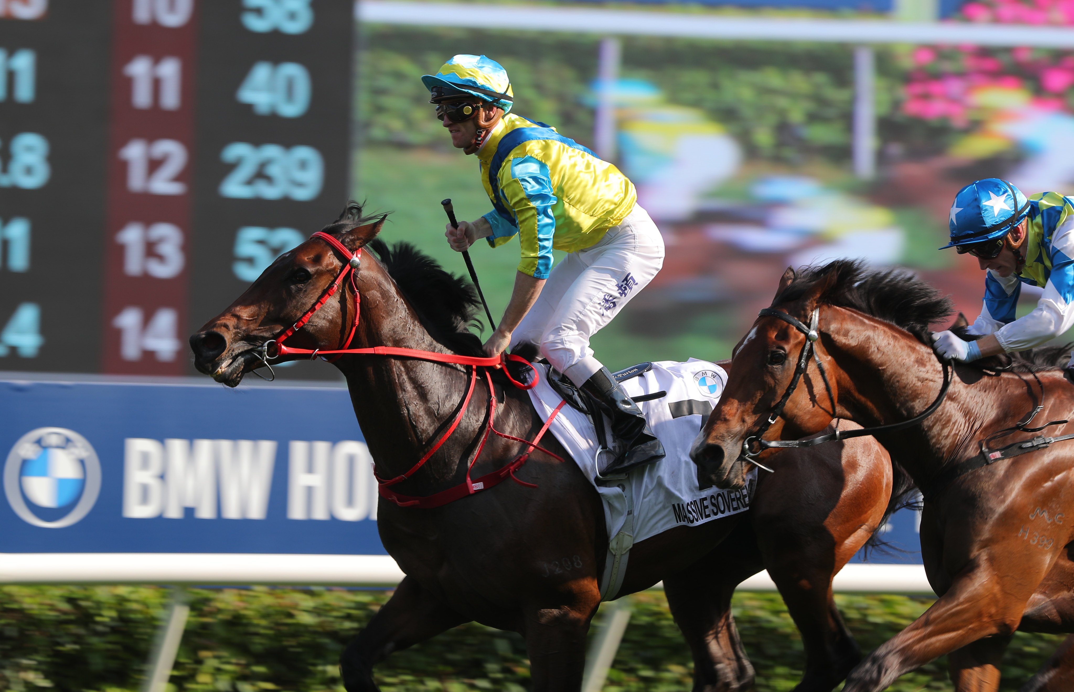 Massive Sovereign wins the Hong Kong Derby. Photo: Kenneth Chan 