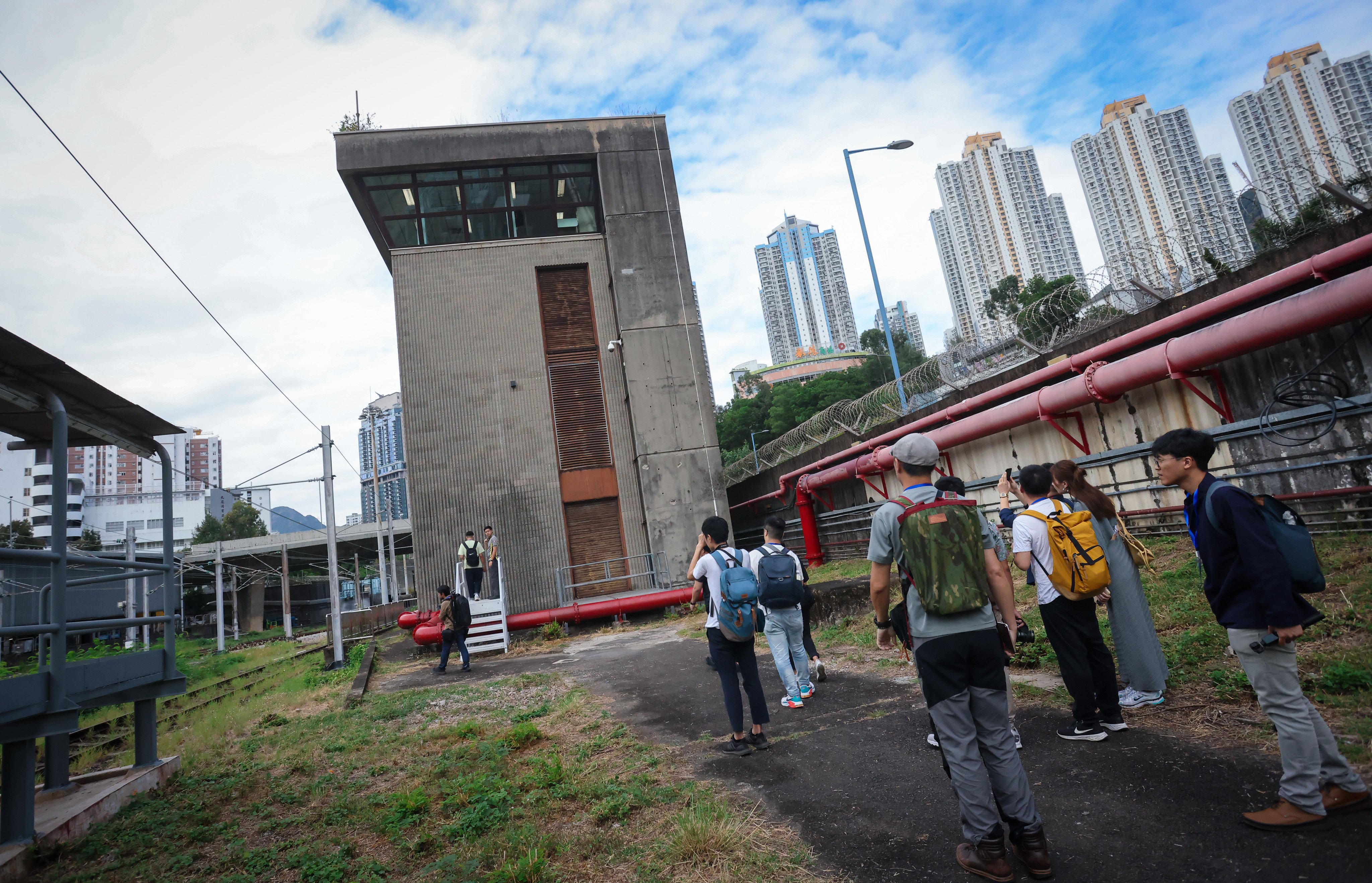 The control tower at Kowloon Bay depot which was abandoned since 2003. Photo: Jonathan Wong