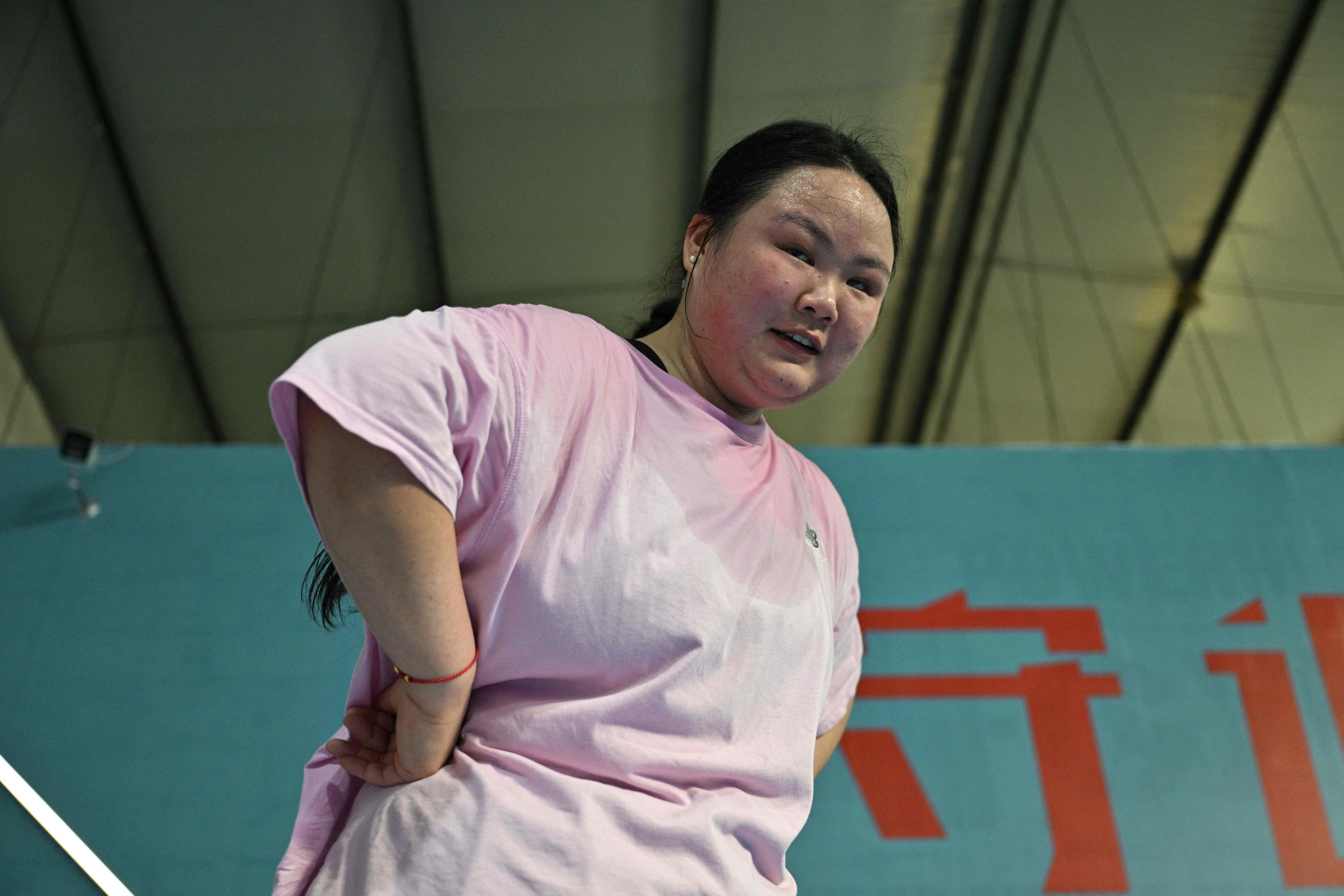 Yang Chi’ao exercising at a weight loss camp in Chengdu, in China’s southwestern Sichuan province. China’s growing obesity crisis has made popular strict camps aimed at fat loss for those who “can’t control their diet outside”. Photo: AFP