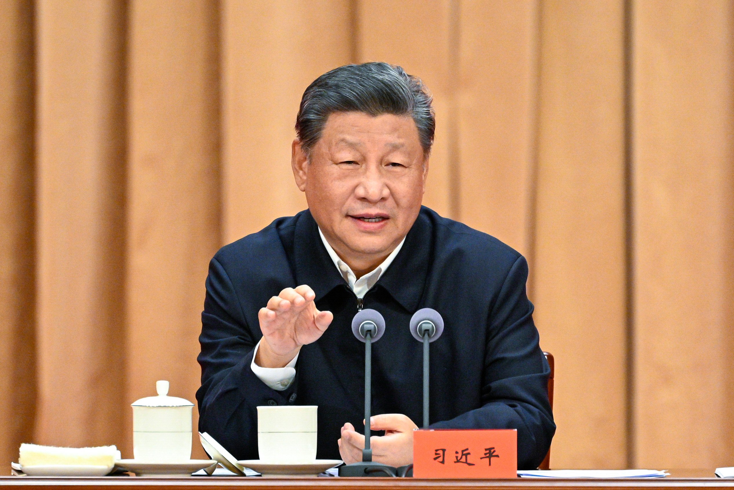 Chinese President Xi Jinping addresses the study session on October 29 for principal officials at provincial and ministerial level on implementing the guiding principles of the third plenum. Photo: Xinhua