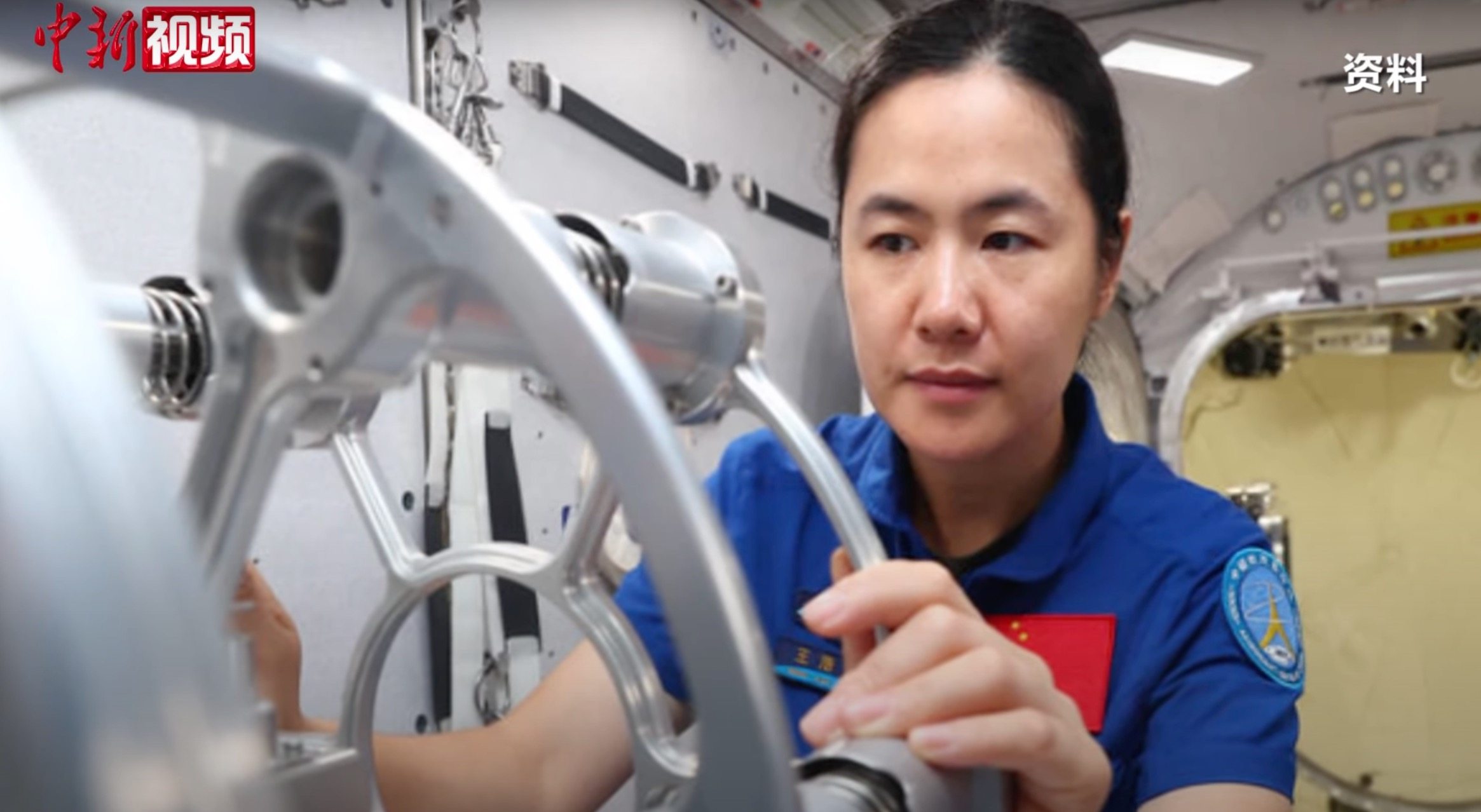 Wang Haoze, a nuclear rocket scientist, becomes the first civilian Chinese female astronaut, joining the Shenzhou-19 mission to the Tiangong space station. Photo: YouTube/China News Service