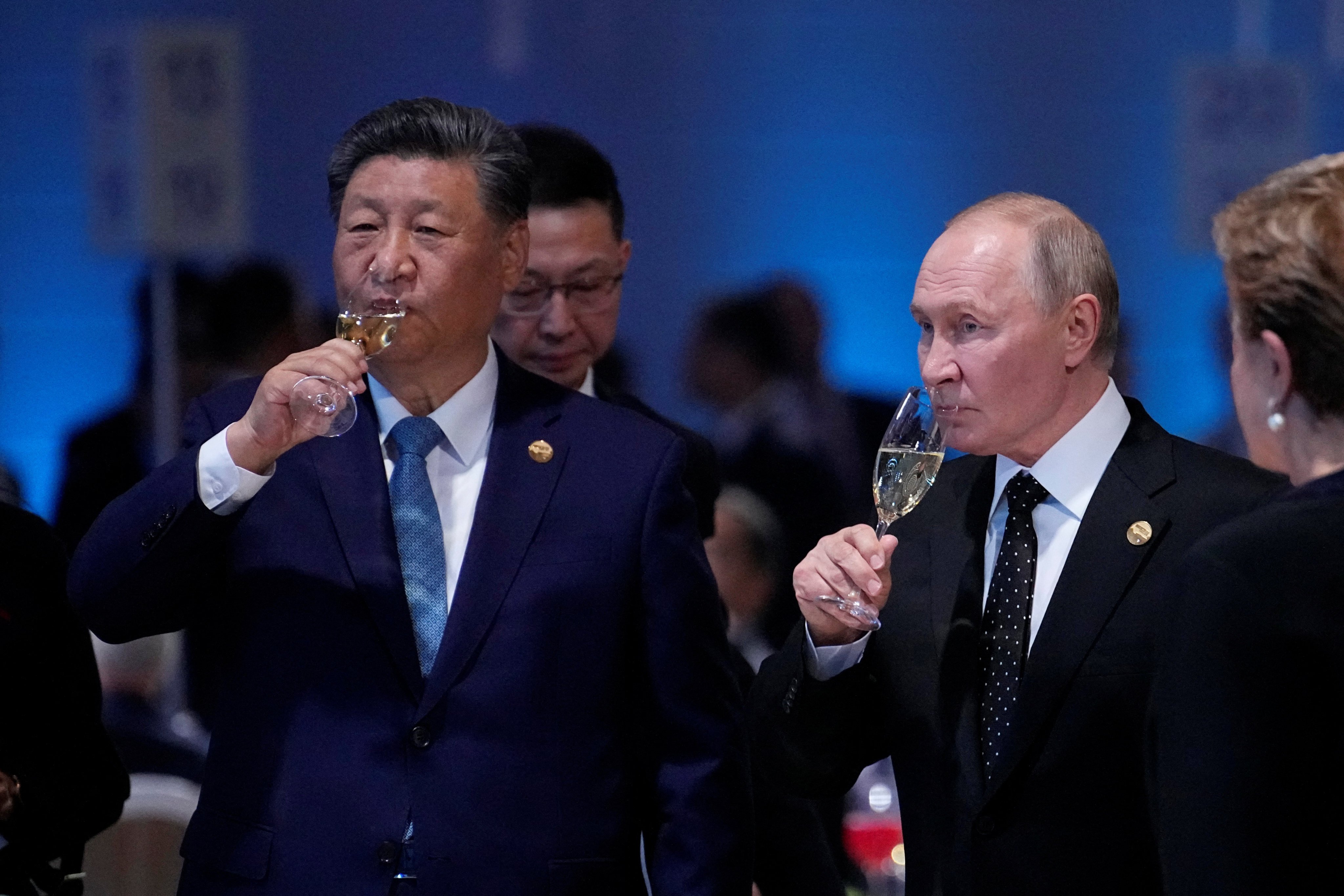 Russian President Vladimir Putin, right, and Chinese President Xi Jinping met for at the Brics summit last month, just weeks before a deal was struck to import aviation tech to China from Russia. Photo: Reuters