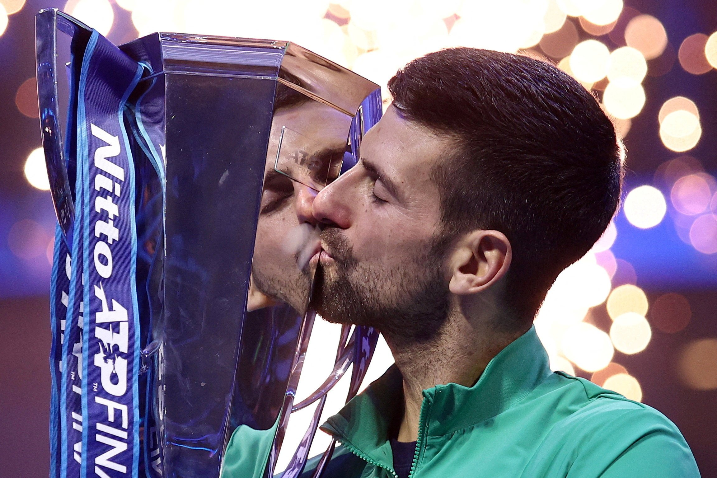 Novak Djokovic won the ATP Finals title last year by beating Italy’s Jannik Sinner in the final. Photo: Reuters