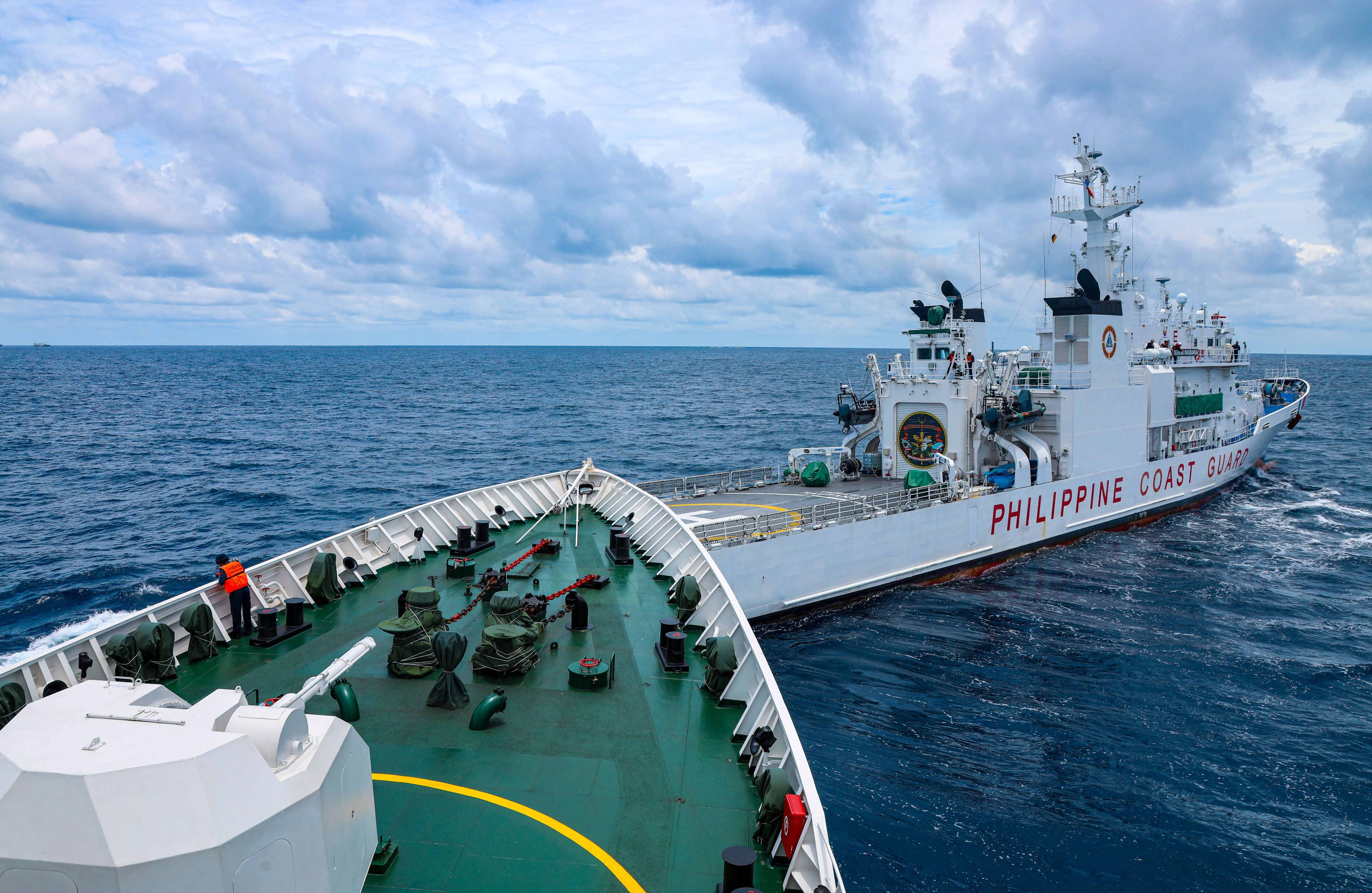 A collision between Chinese and Philippine coastguard ships, one of a series of clashes this year. Photo: Xinhua