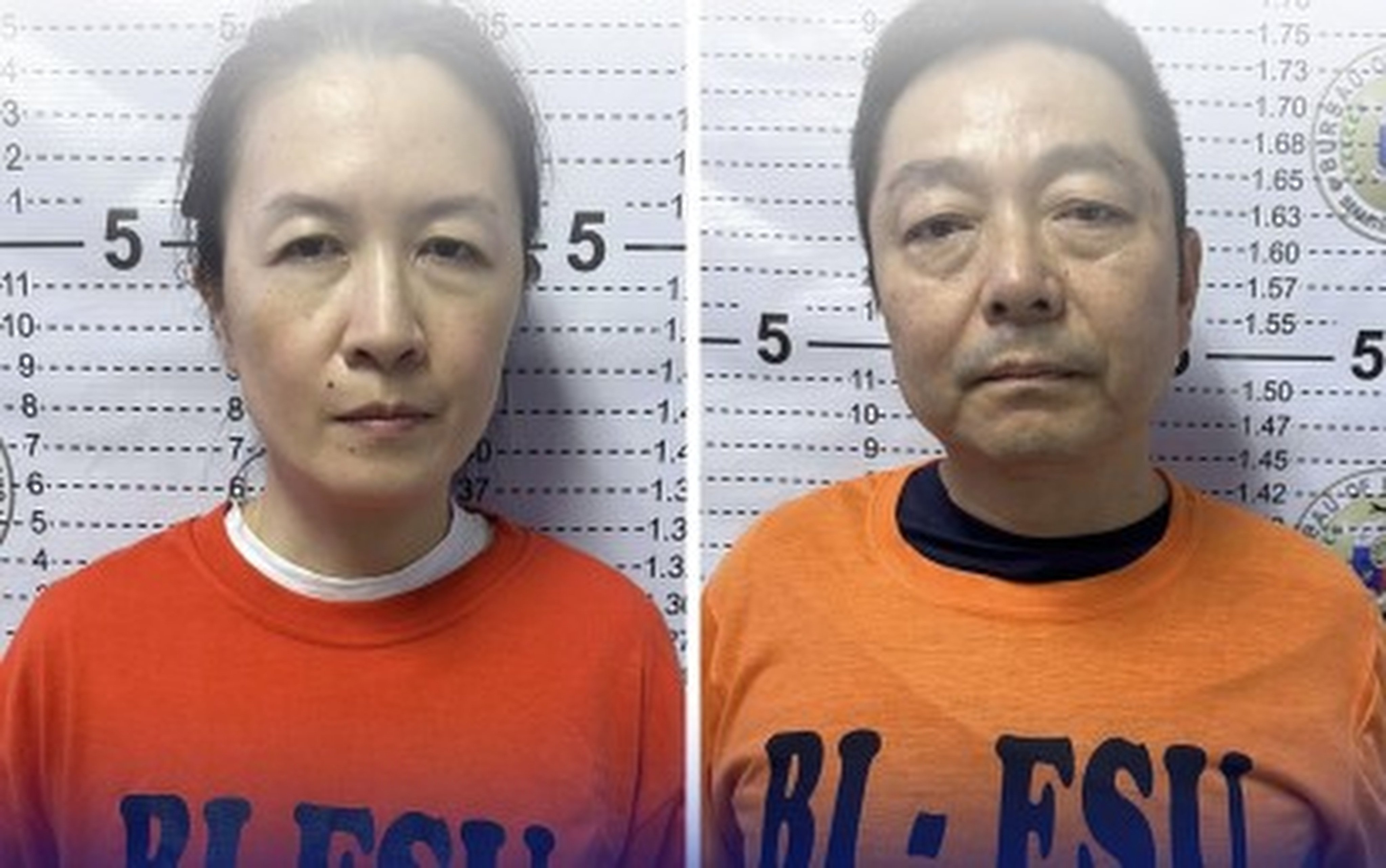 Su Yan (left) and Hui Chi-lam will be  deported, the Bureau of Immigration says. Photo: Philippine News Agency 