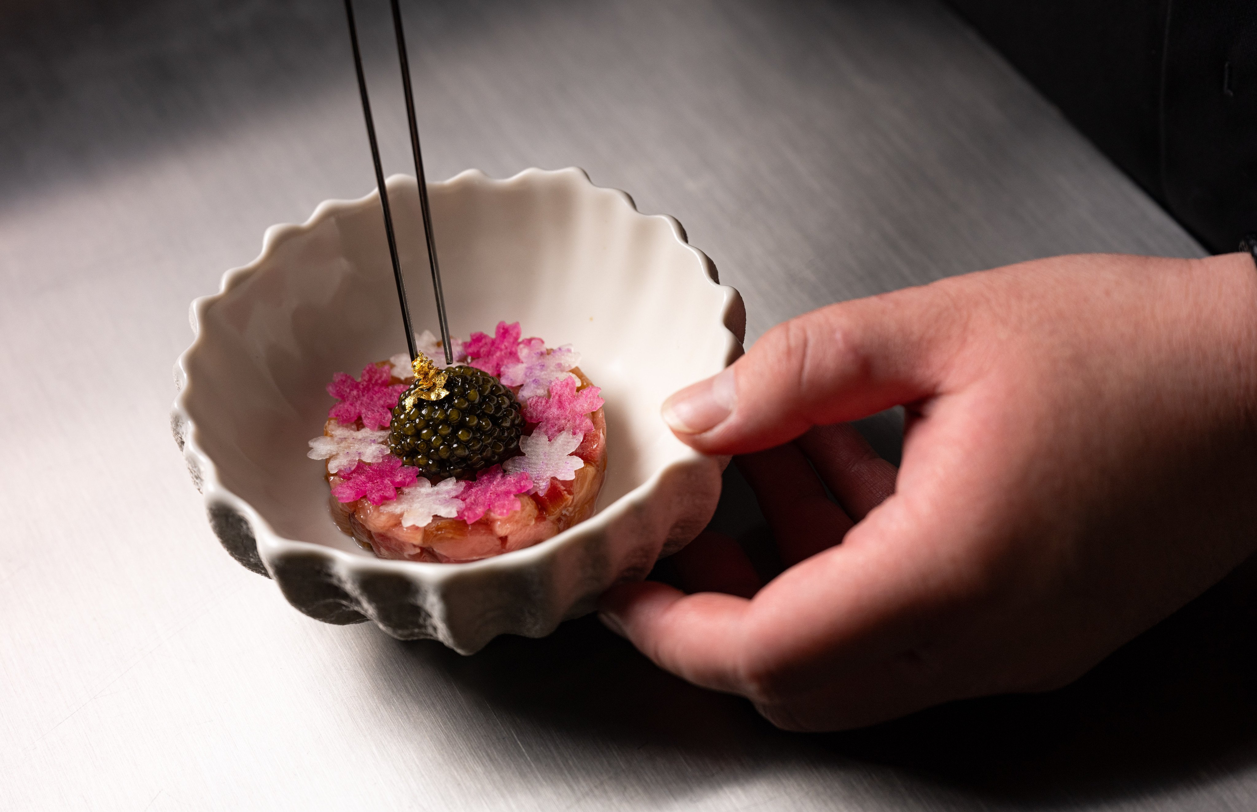 Gabriel Chung’s chu-toro tartare; private chefs are gaining traction in Hong Kong’s dining scene. Photo: Eugene Chan