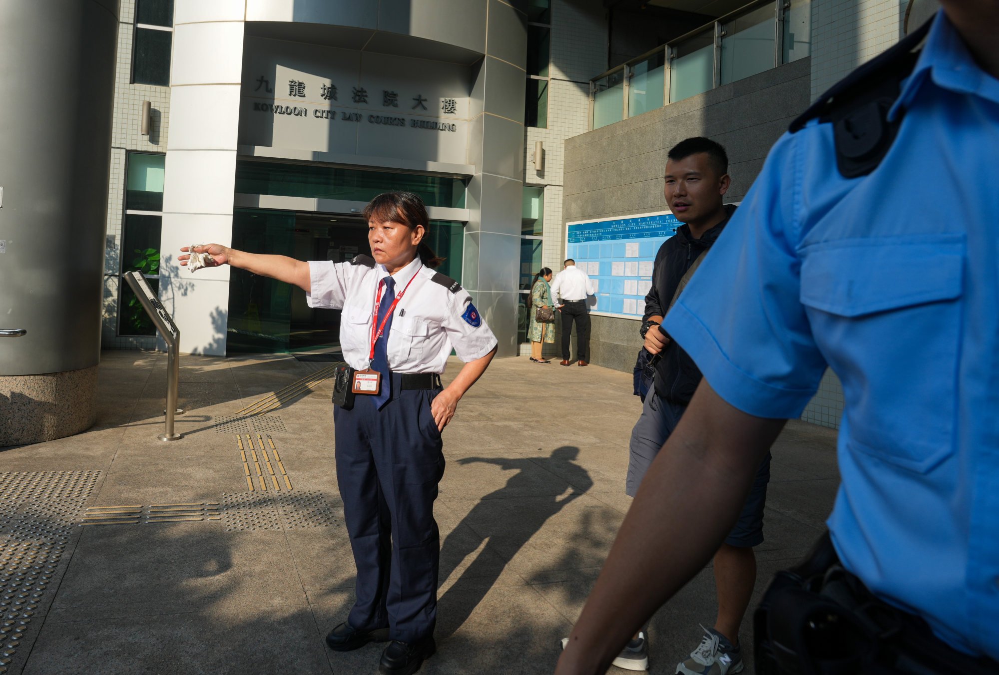 Security guards in courts are mostly middle-aged women, according to a lawmaker. Photo: Sam Tsang