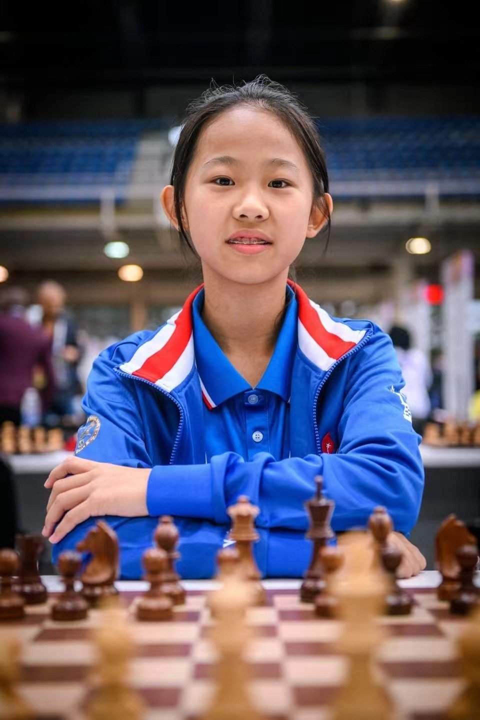 At just 12 years old, Lou Yuxin has become a chess champion. Photo: Handout 