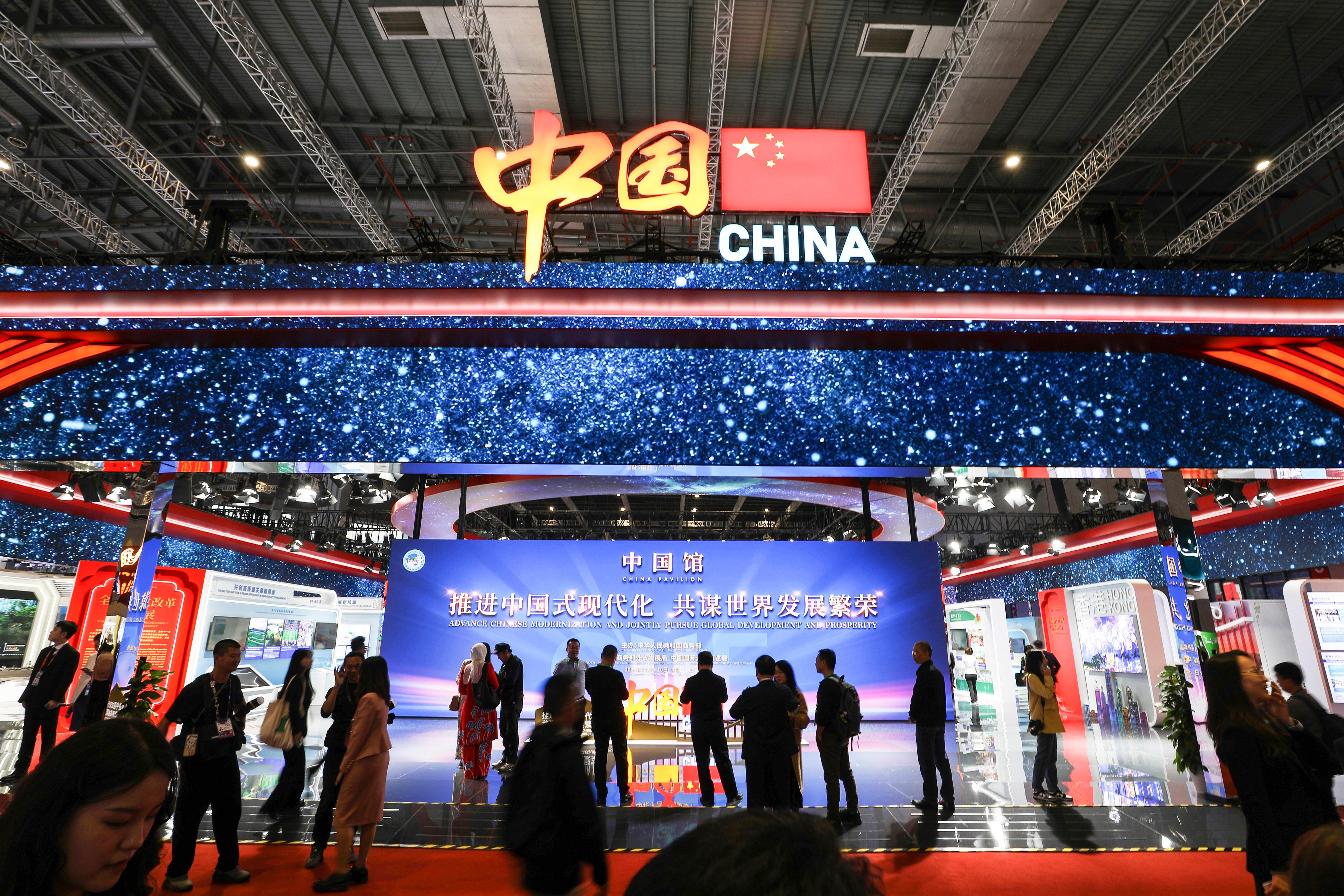 The China International Import Expo kicked off in Shanghai on Tuesday. Photo: Xinhua