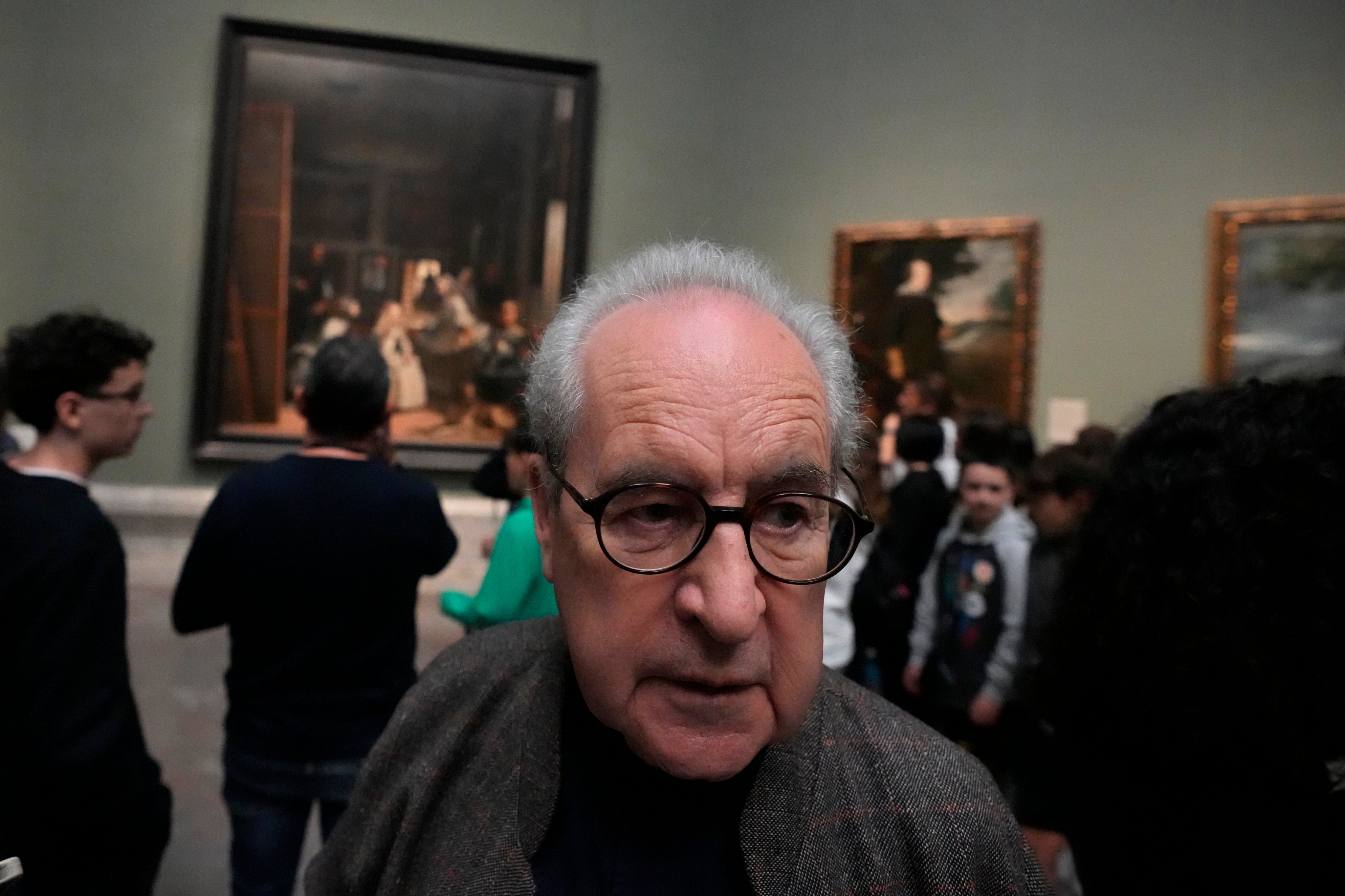 Novelist John Banville at Madrid’s Prado museum. Photo: AP