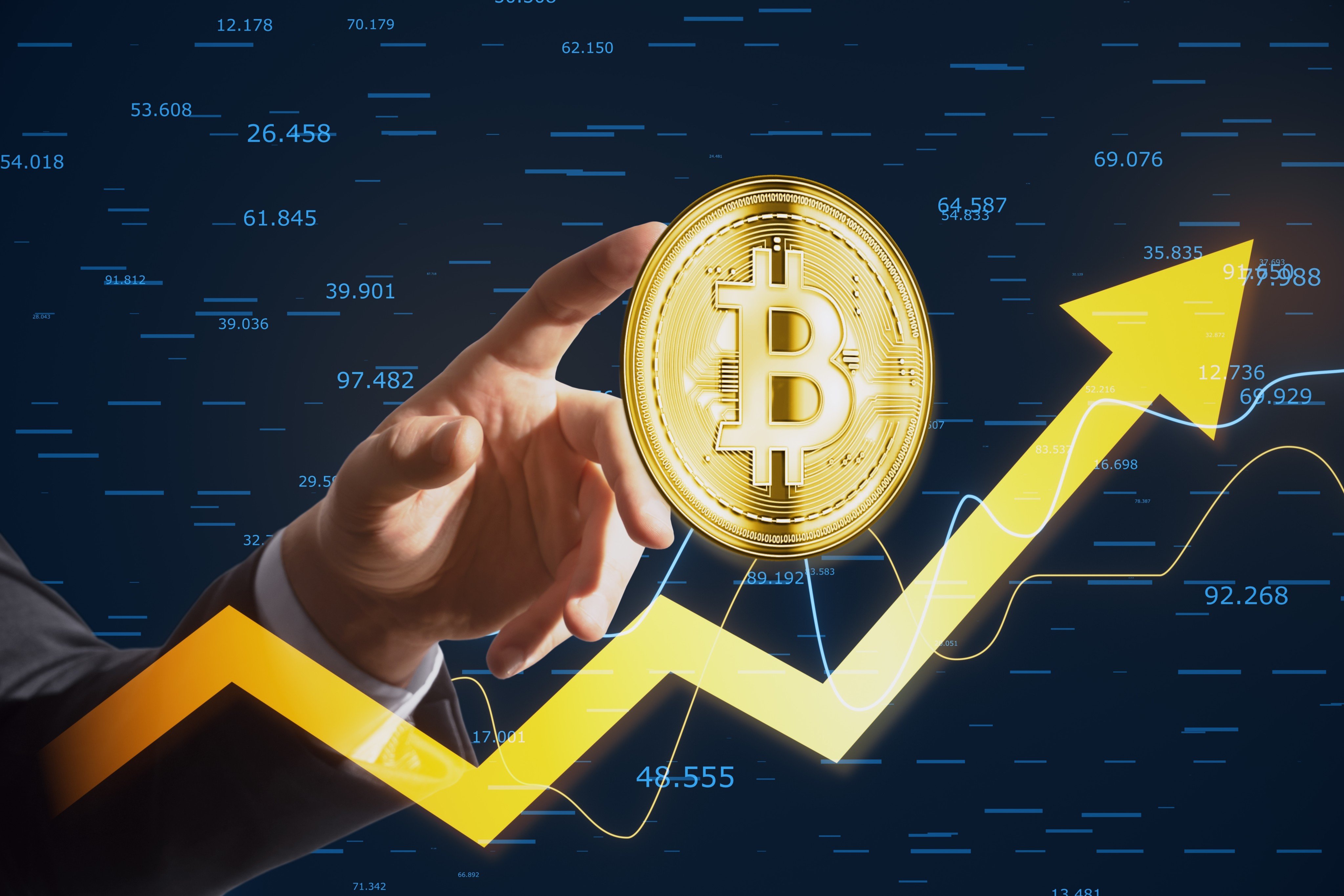 At one point on Wednesday, bitcoin prices reached above US$75,000, having gained more than 66 per cent since the start of this year. Photo: Shutterstock