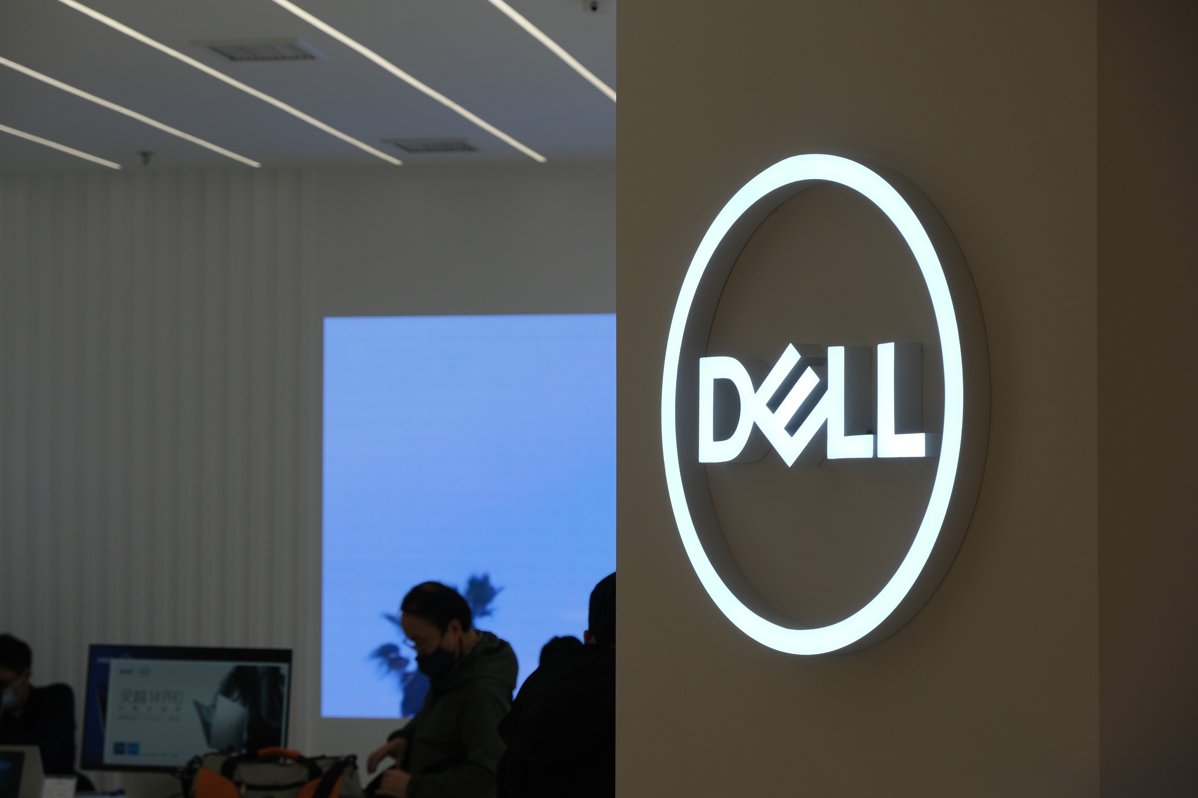 Dell’s logo seen in a store in Shanghai on December 12, 2021. Dell is showing its commitment to China with a new AI centre in Shenzhen. Photo: Shutterstock