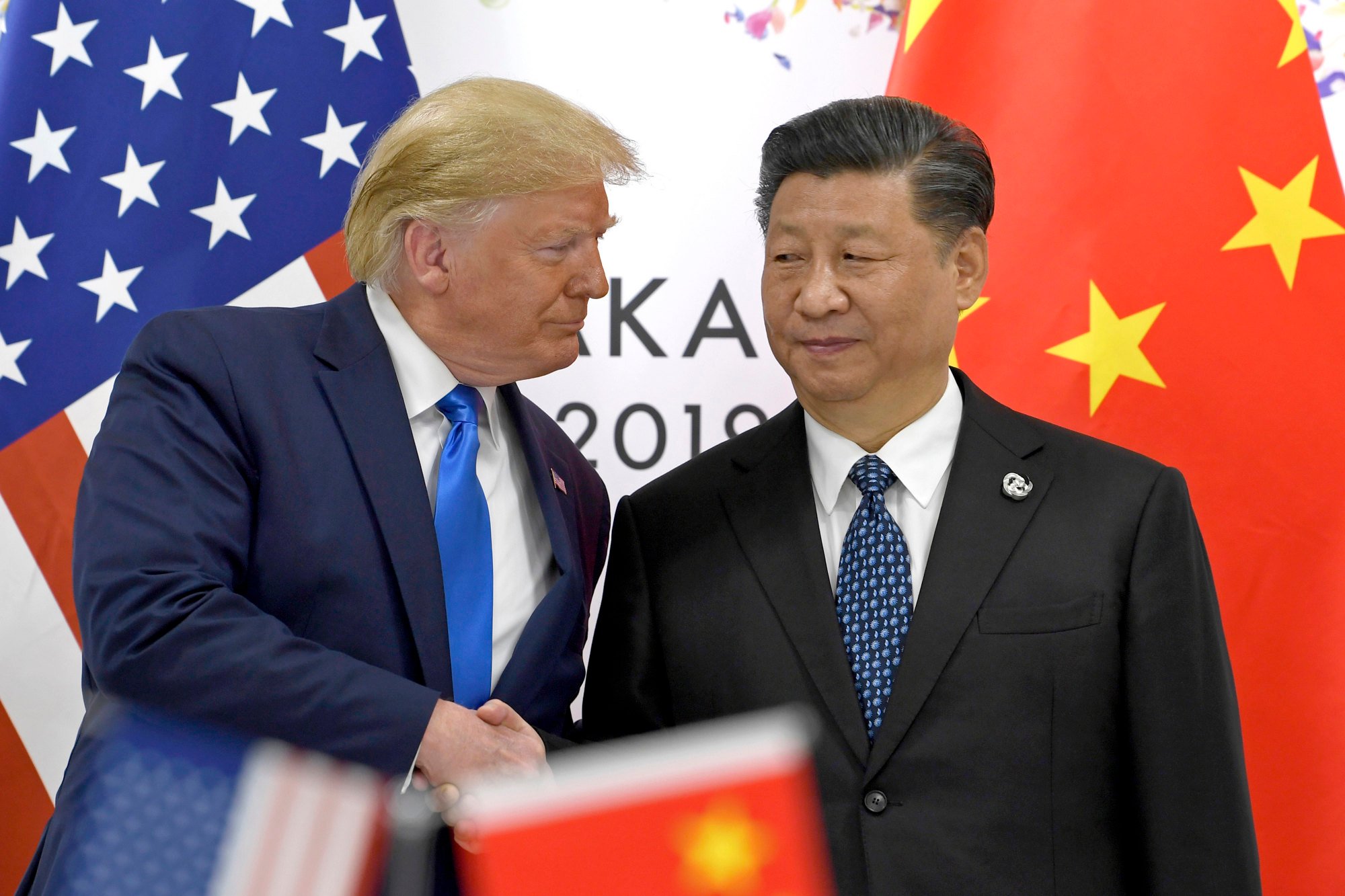 Trump, shown with Xi Jinping in 2019, has threatened 60 per cent tariffs on Chinese imports. Photo: AP