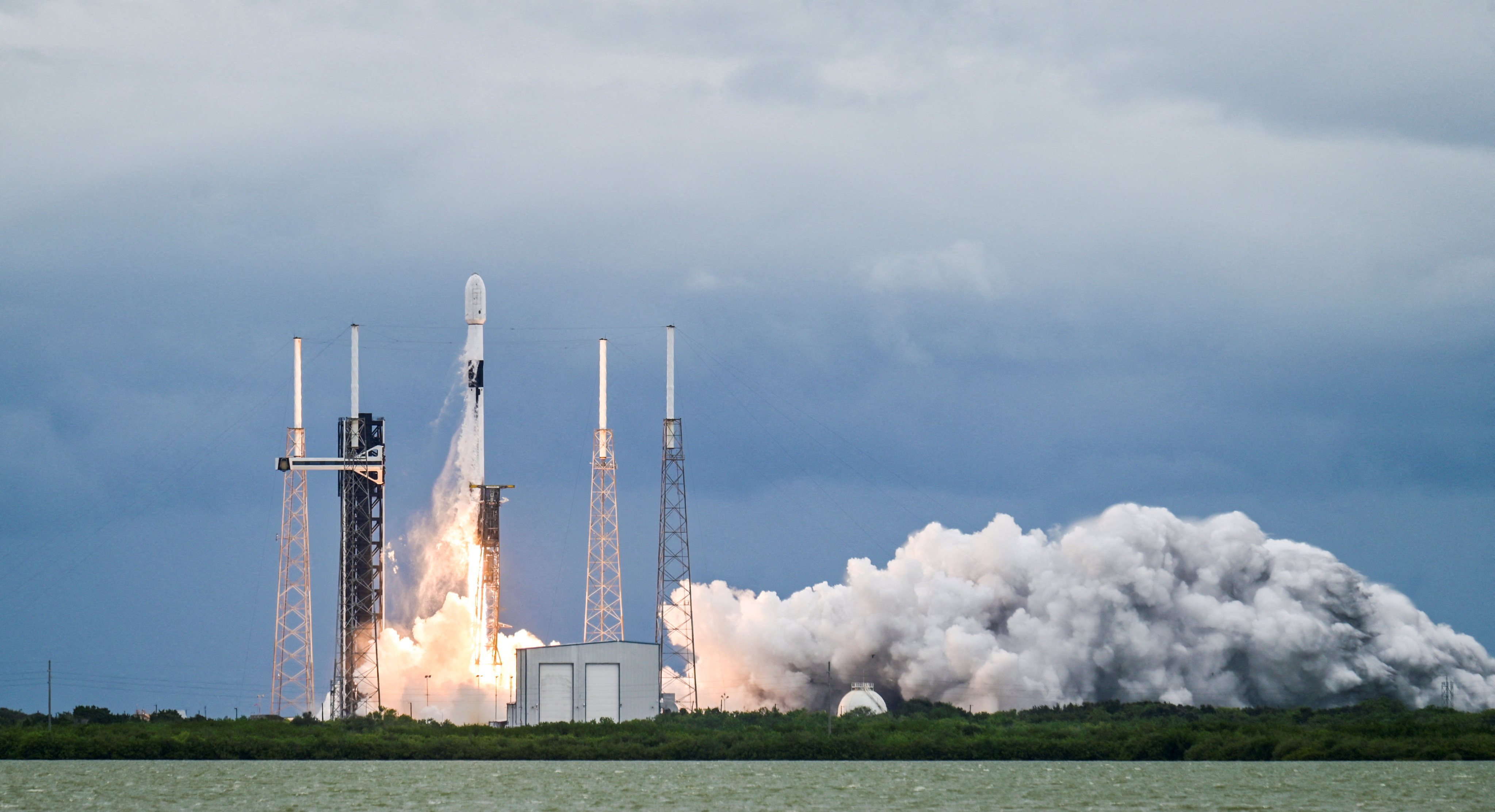 A SpaceX Falcon 9 rocket lifts off from lthe Cape Canaveral Space Force Station in Florida. Photo: Reuters