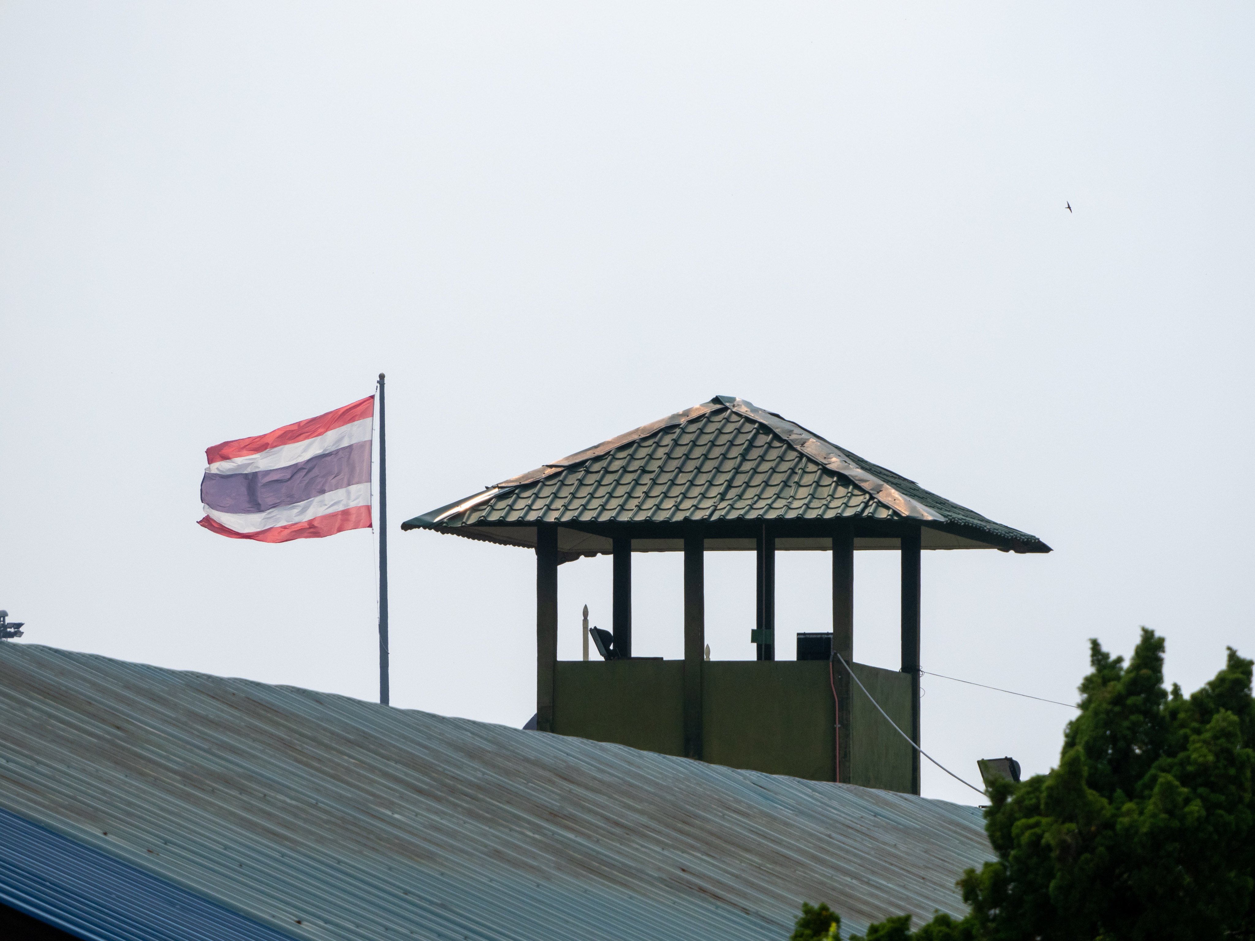 A tower on the Thai side of the border between Thailand and Malaysia. Photo: Hadi Azmi