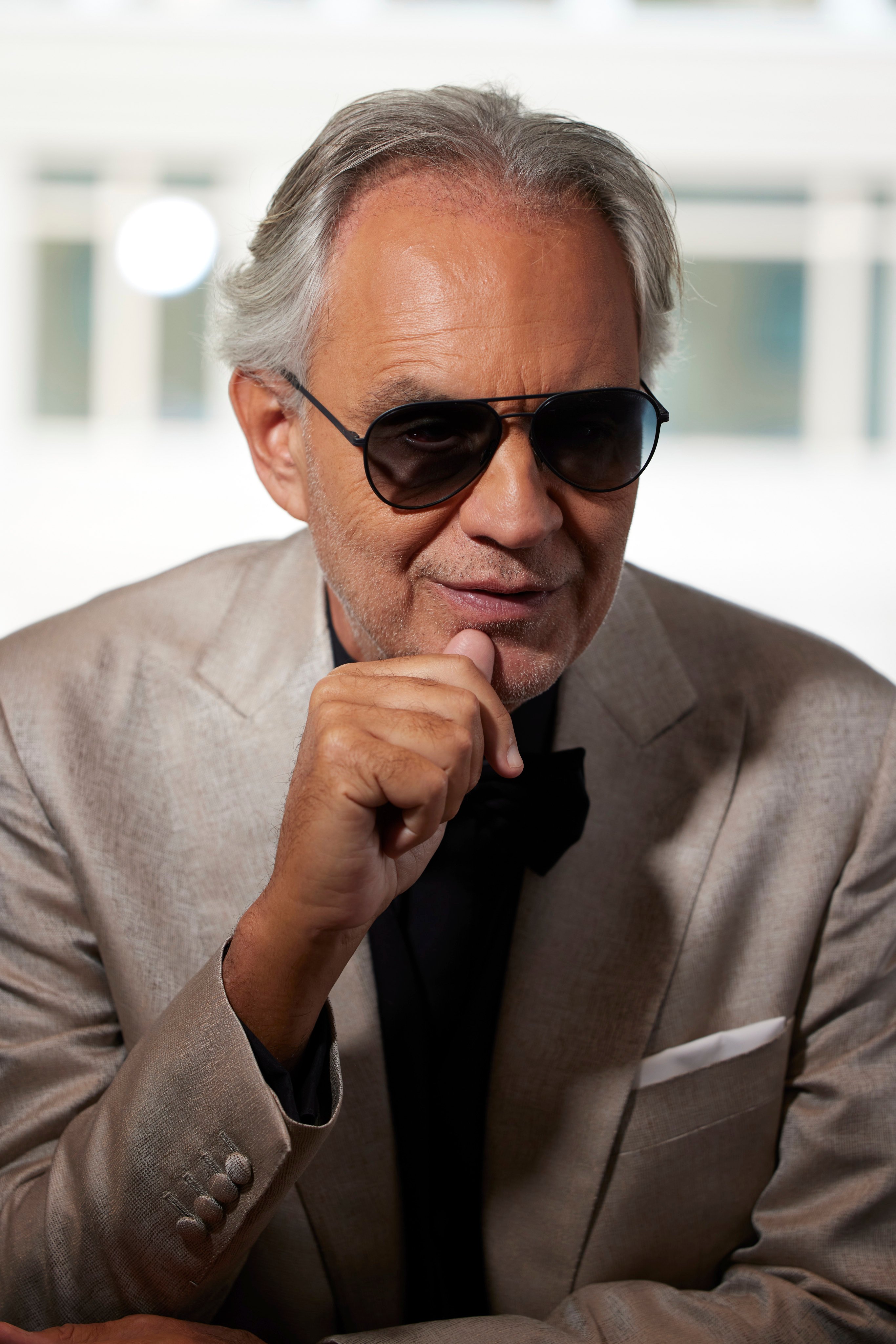 Andrea Bocelli in New York on October 28, 2024. The legendary Italian tenor is releasing a new album, called Duets, and concert film,  Andrea Bocelli 30: The Celebration, in November. Photo: Matt Licari/Invision/AP