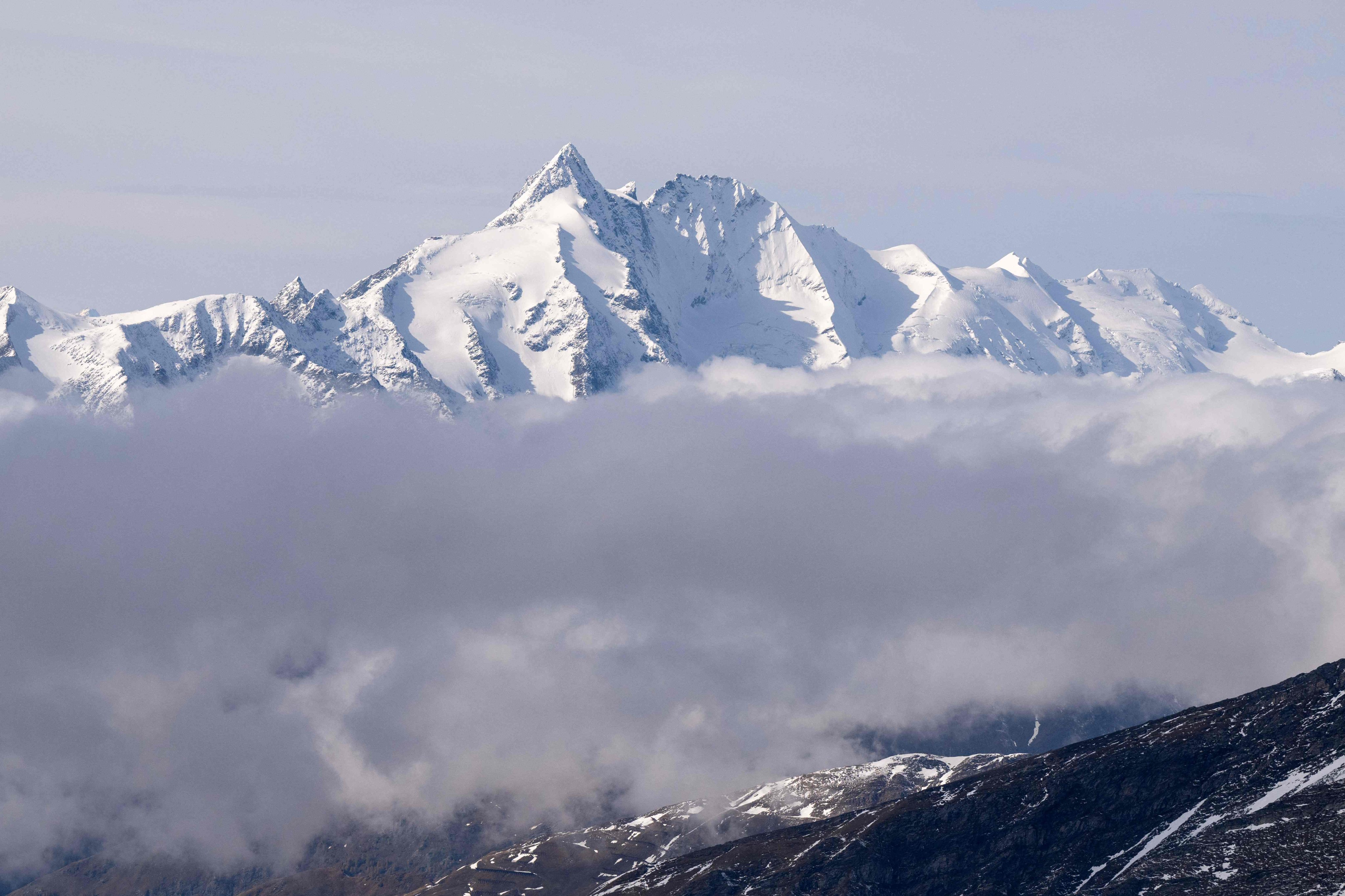 A view from the summit of the Hoher Sonnblick mountain in Austria. Photo: AFP